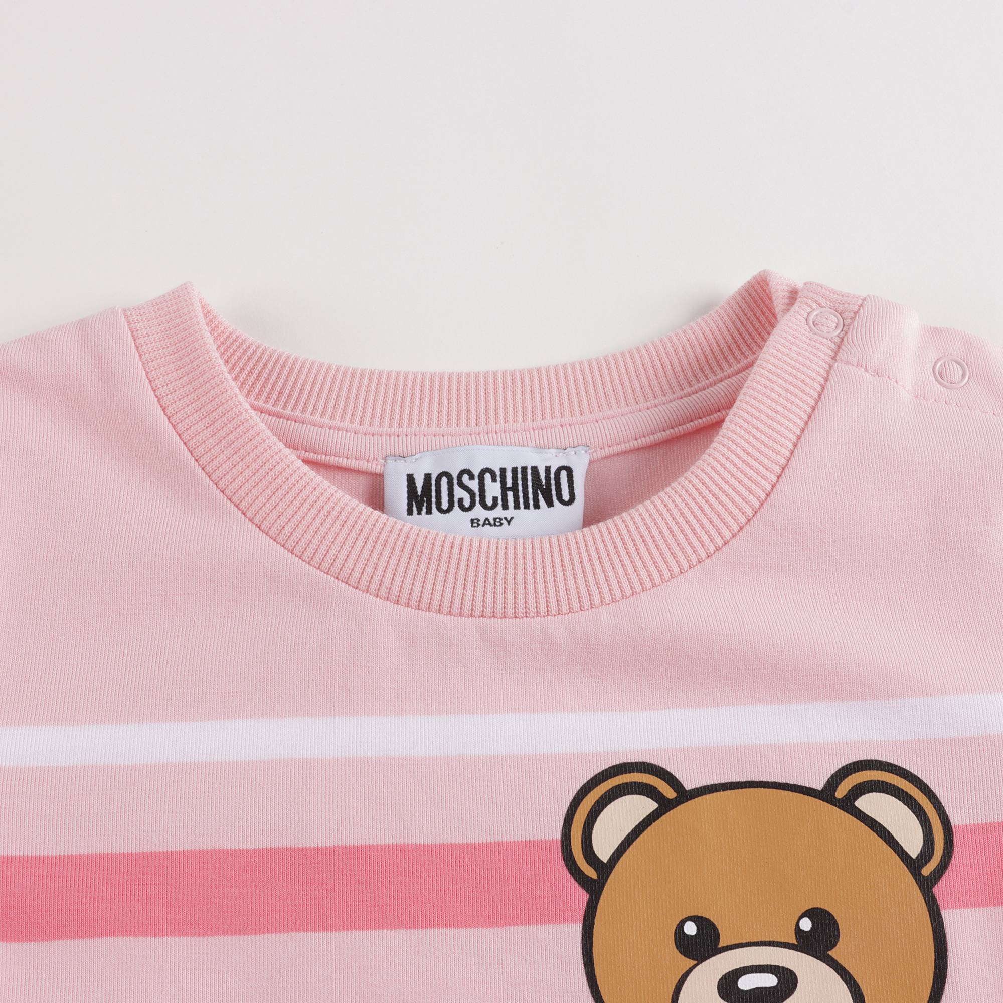 Baby Girls Pink Stripe Cotton Dress