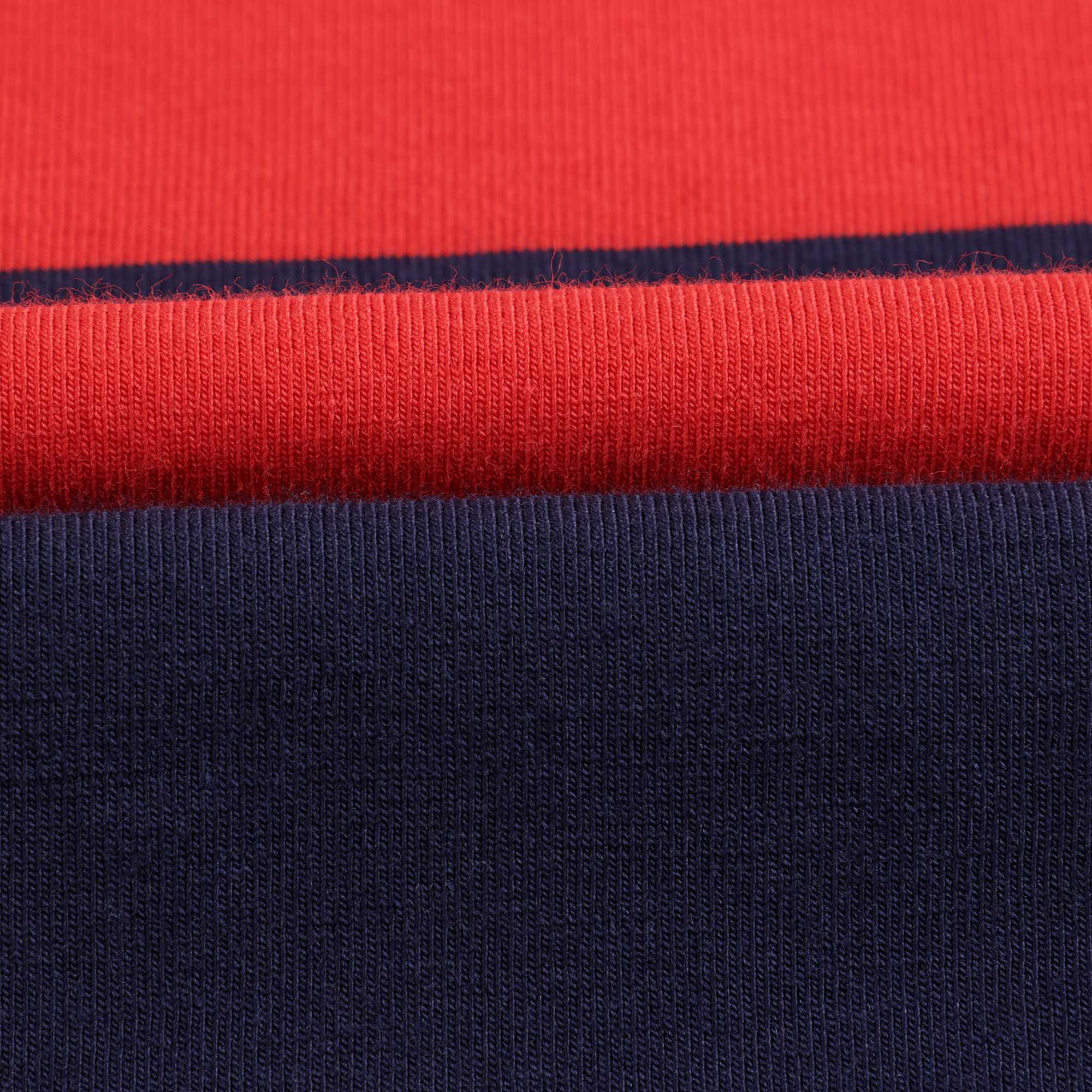 Girls Red & Navy Cotton Dress