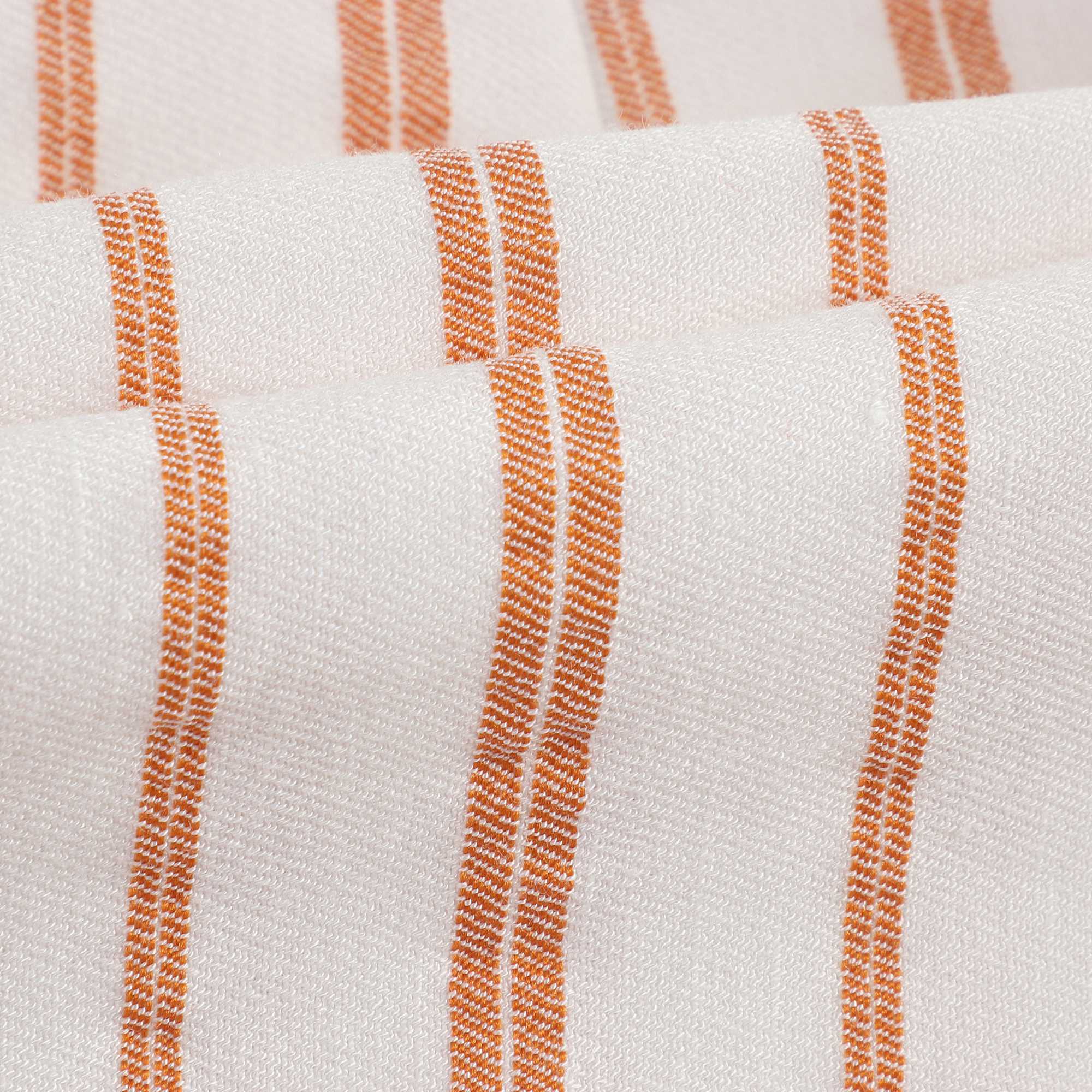 Girls Terracota & White Striped Shorts