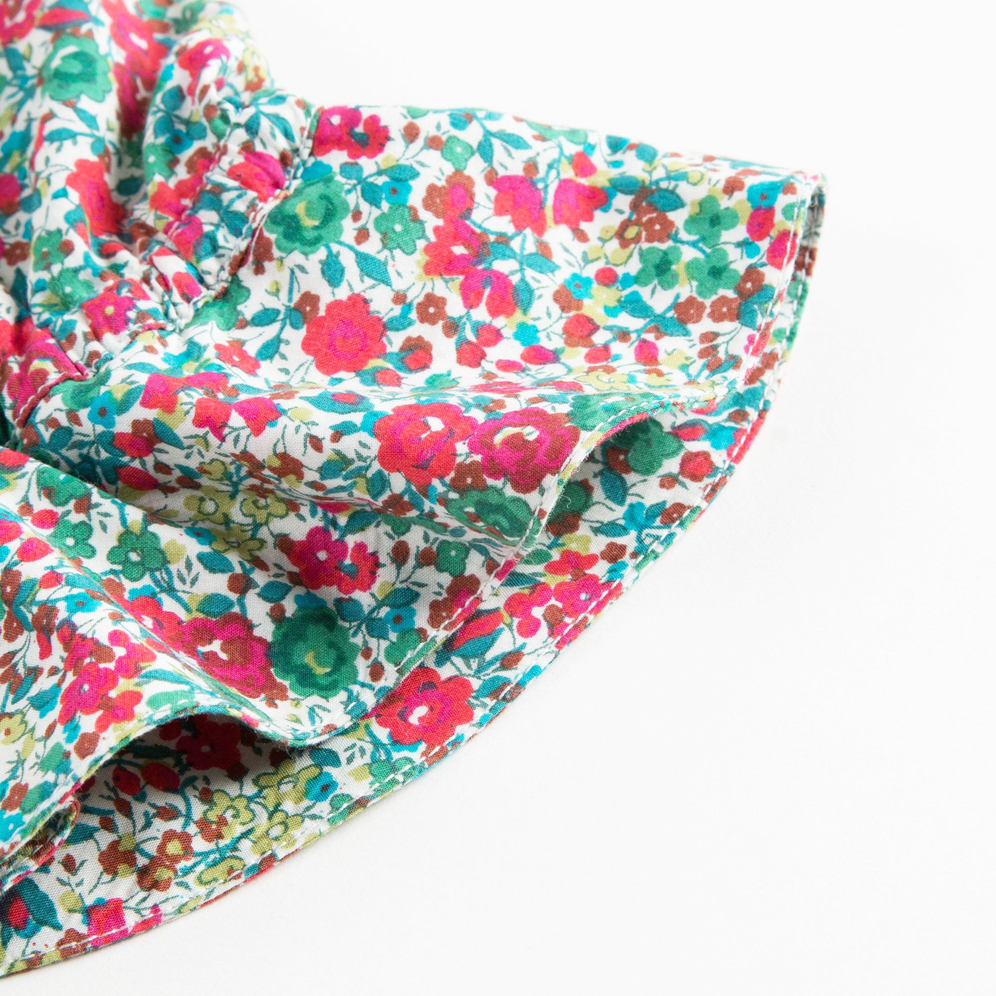 Baby Girls Green Liberty Woven Sunhat