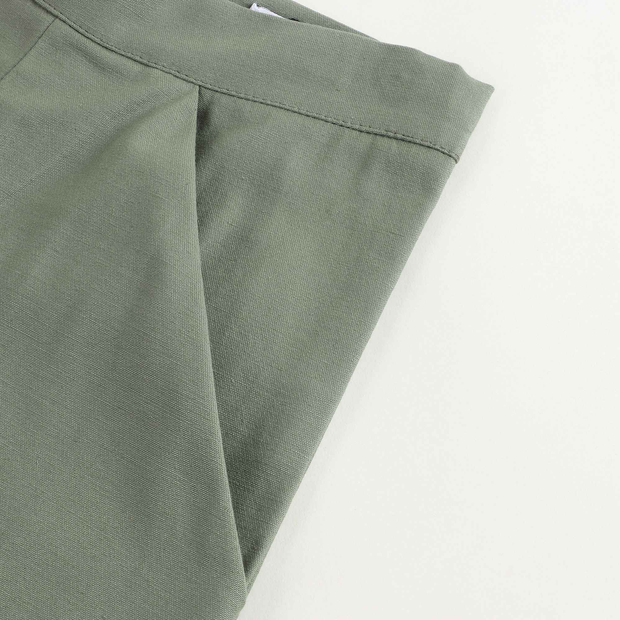 Girls Green Bermuda Shorts