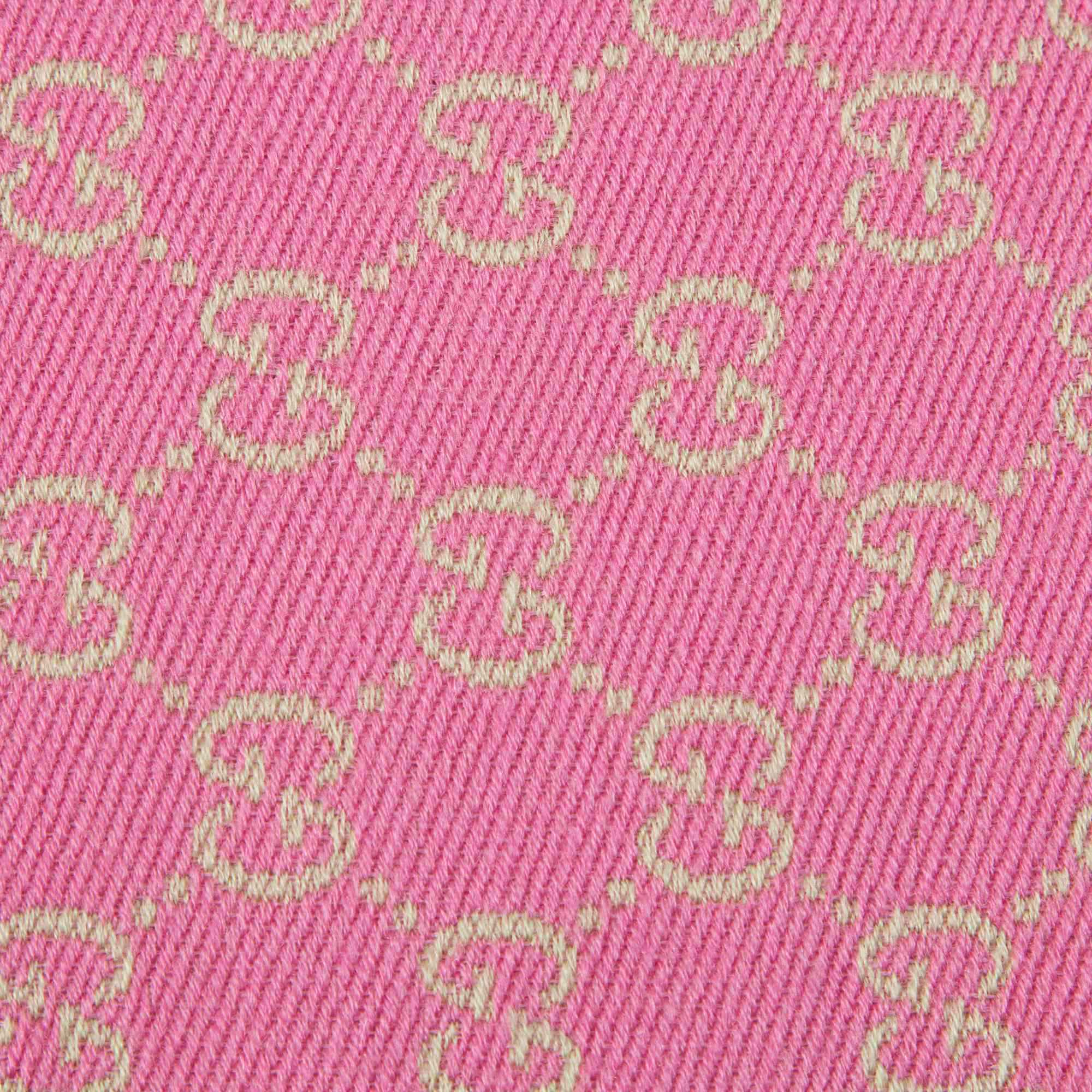 Girls Pink & Yellow Wool Silk Scarf