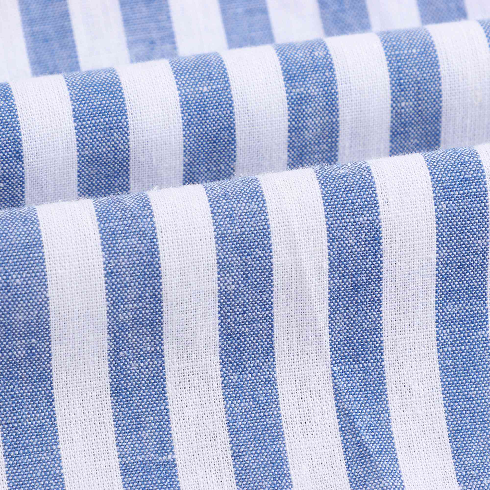 Girls White & Blue Striped Dress