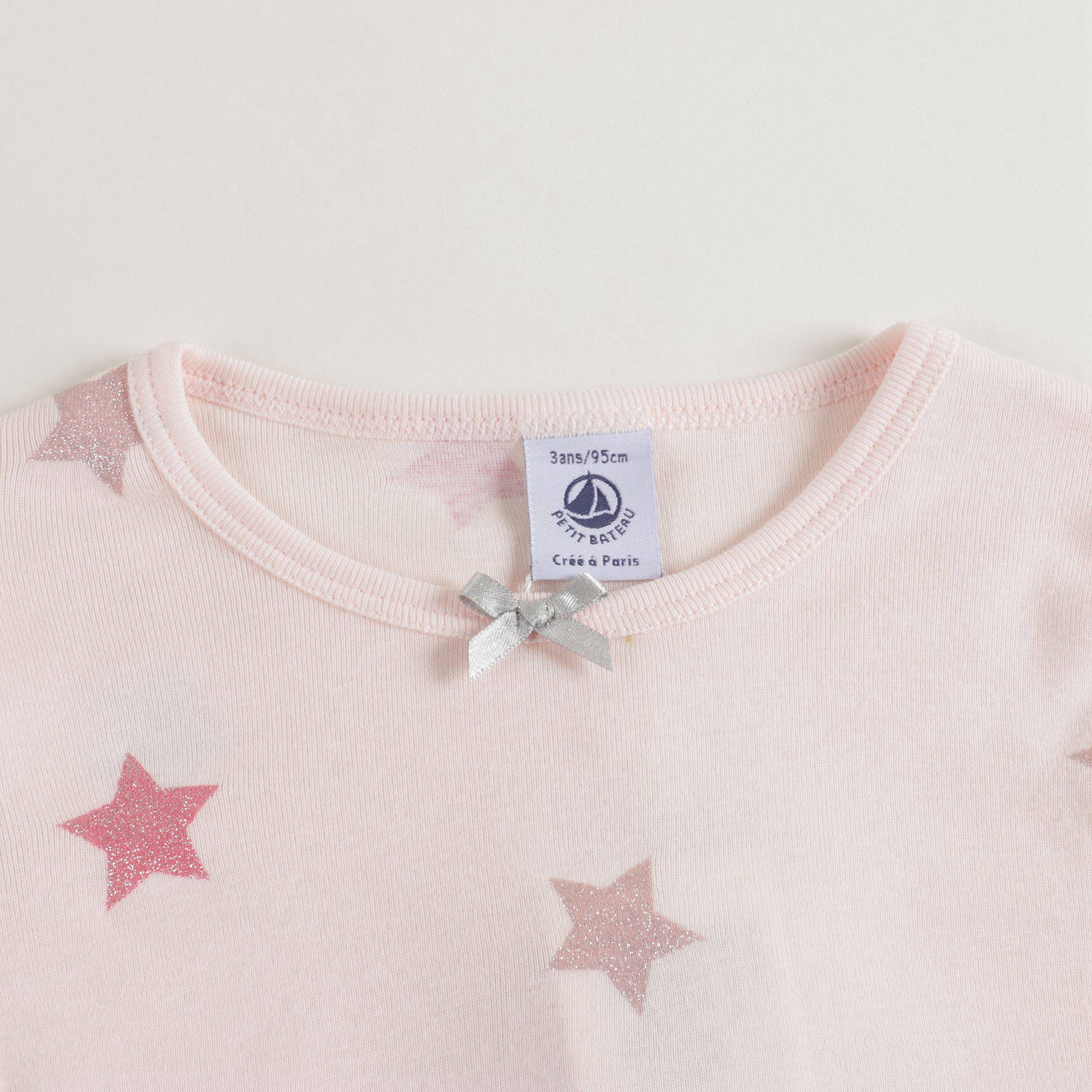 Girls Pink Stars Nightwear Set