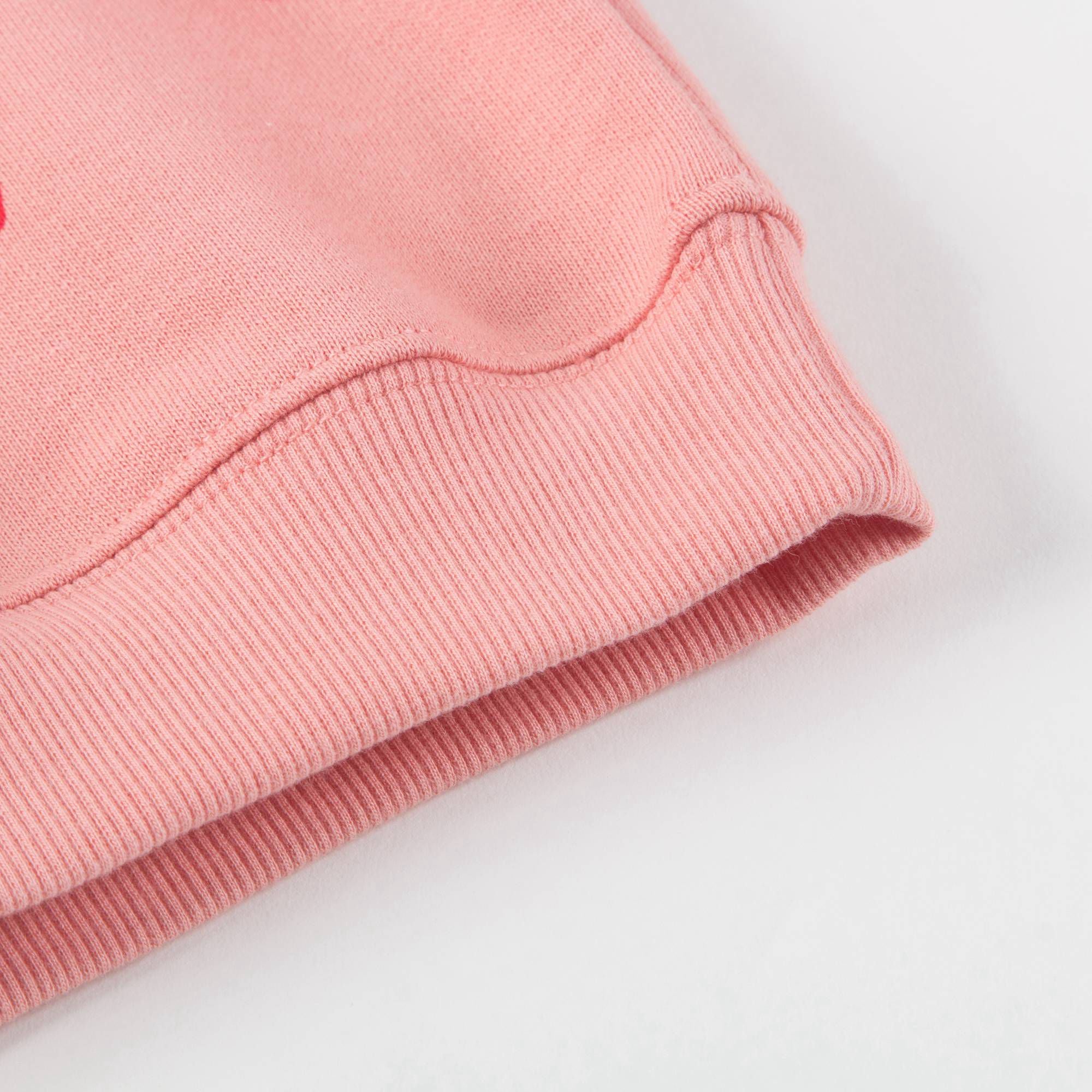 Girls Pink Organic Cotton "Dog鈥?Sweatshirt