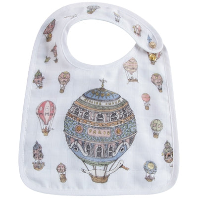 Small Bib Hot Air Balloons - Gold Snaps