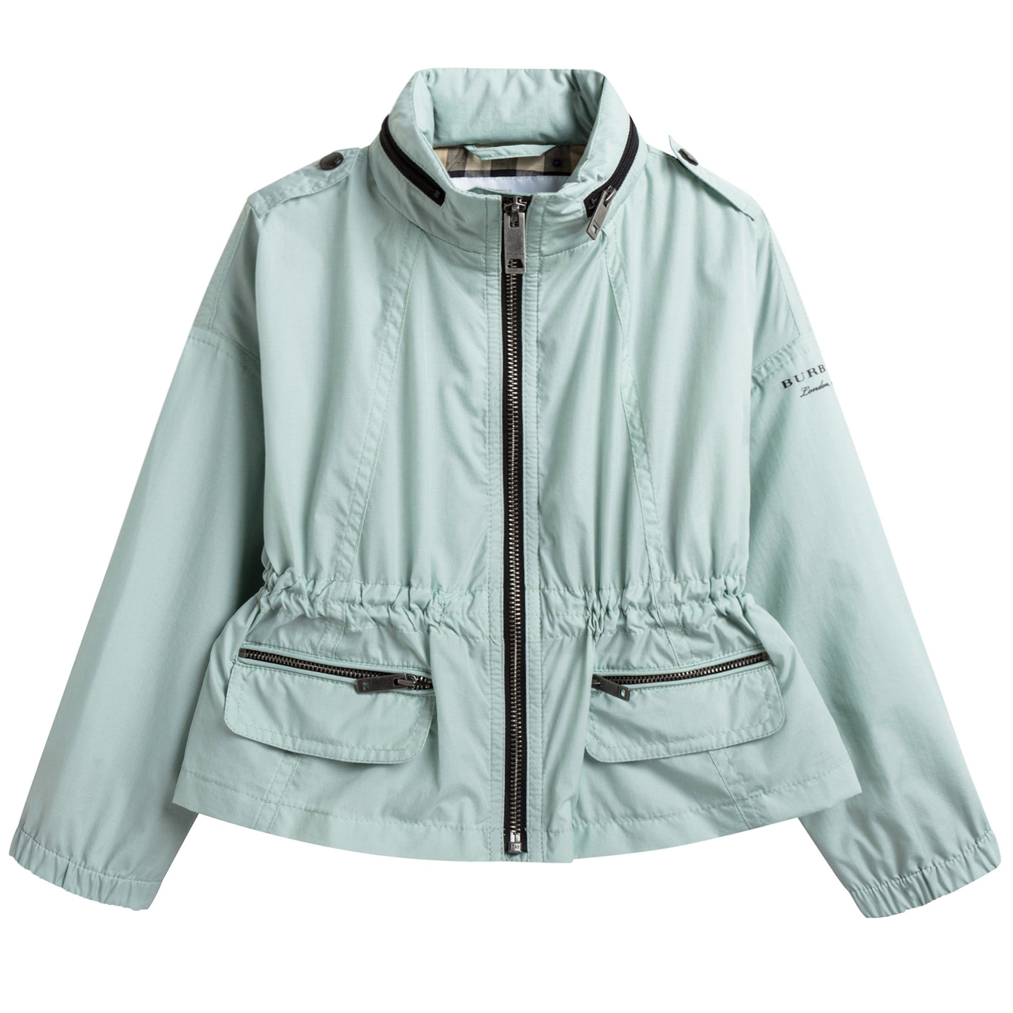 Girls Light Green 'Deenee' Rain Jacket