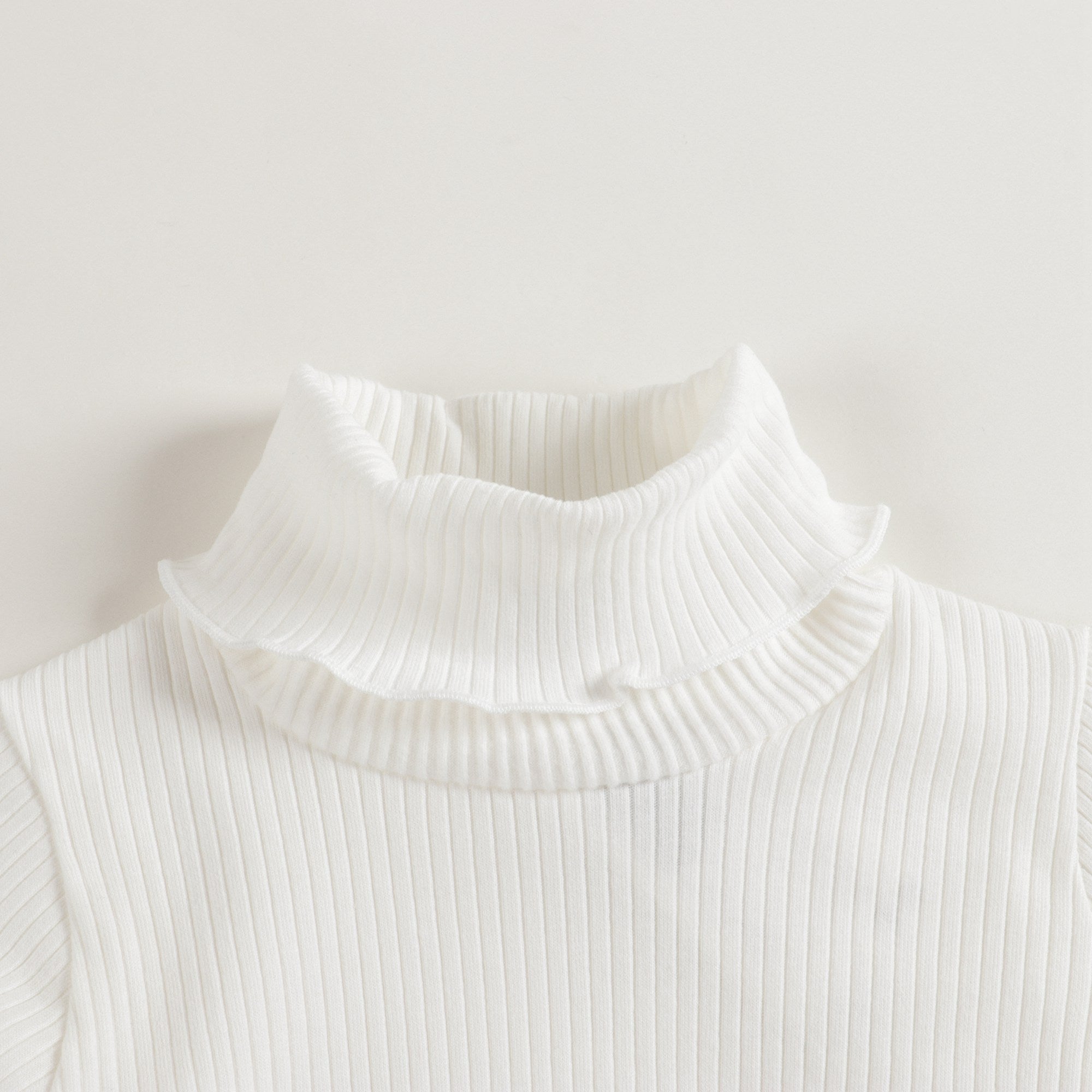 Girls White Turtleneck