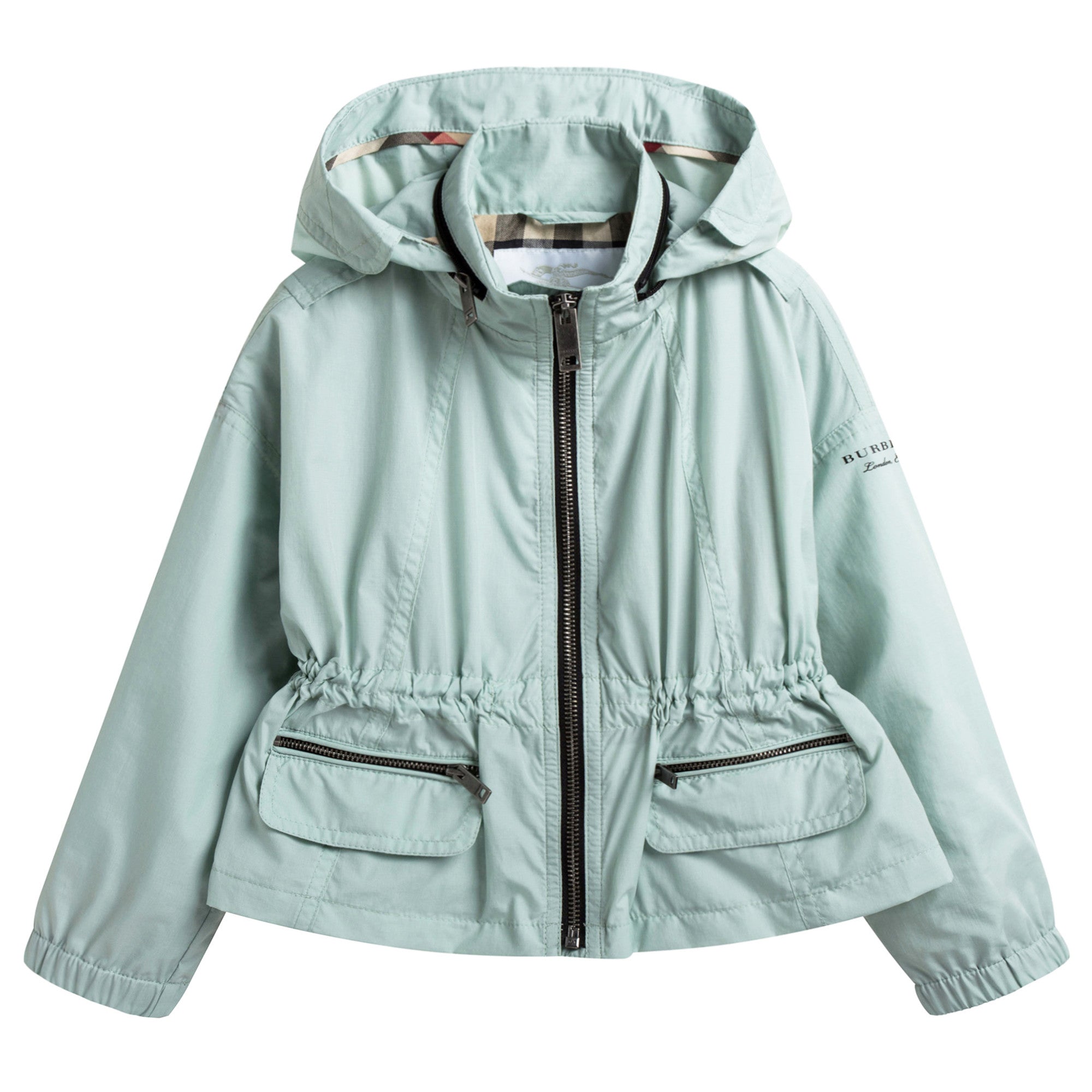 Girls Light Green 'Deenee' Rain Jacket