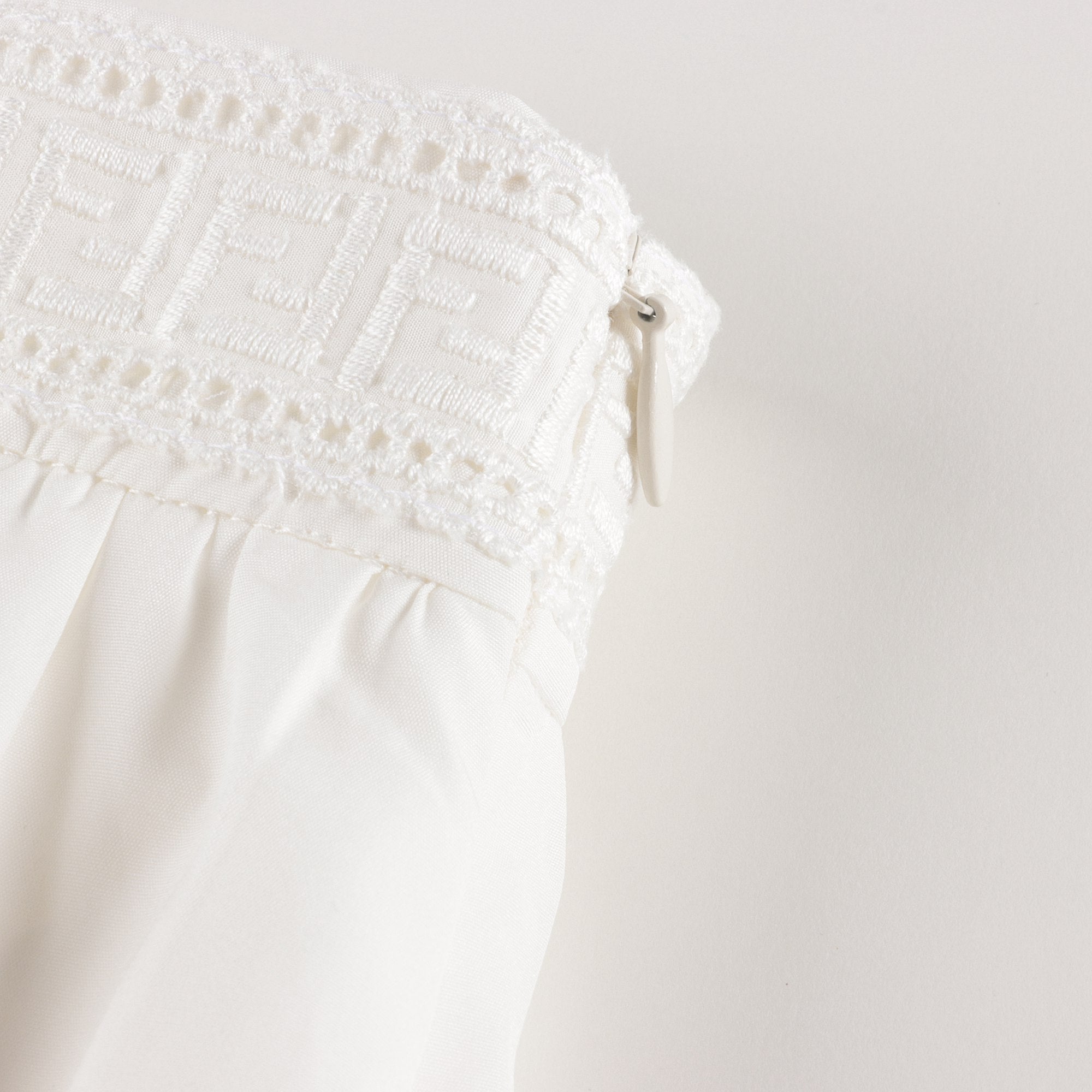 Girls White FF Logo Skirt