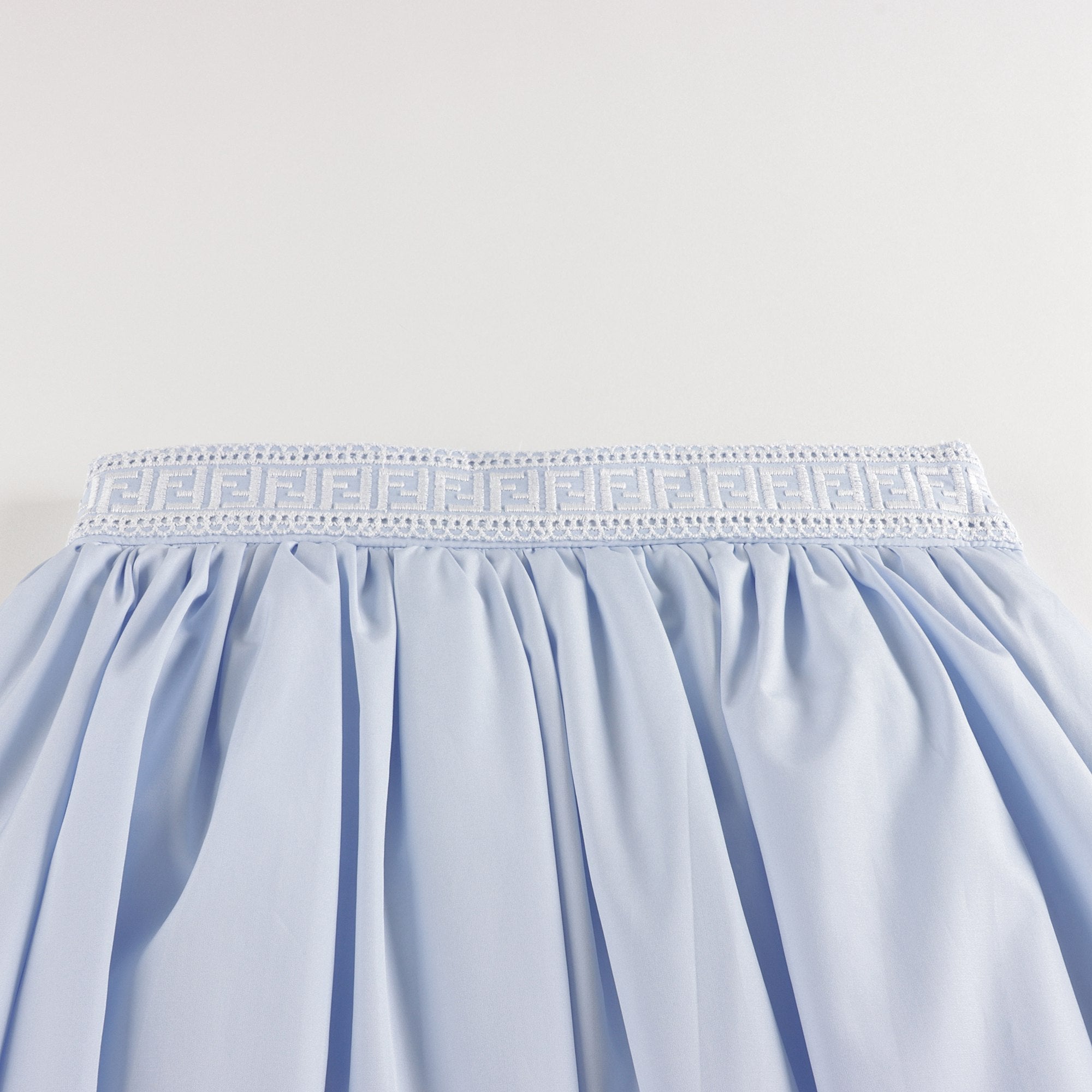 Girls Light Blue Cotton Dress