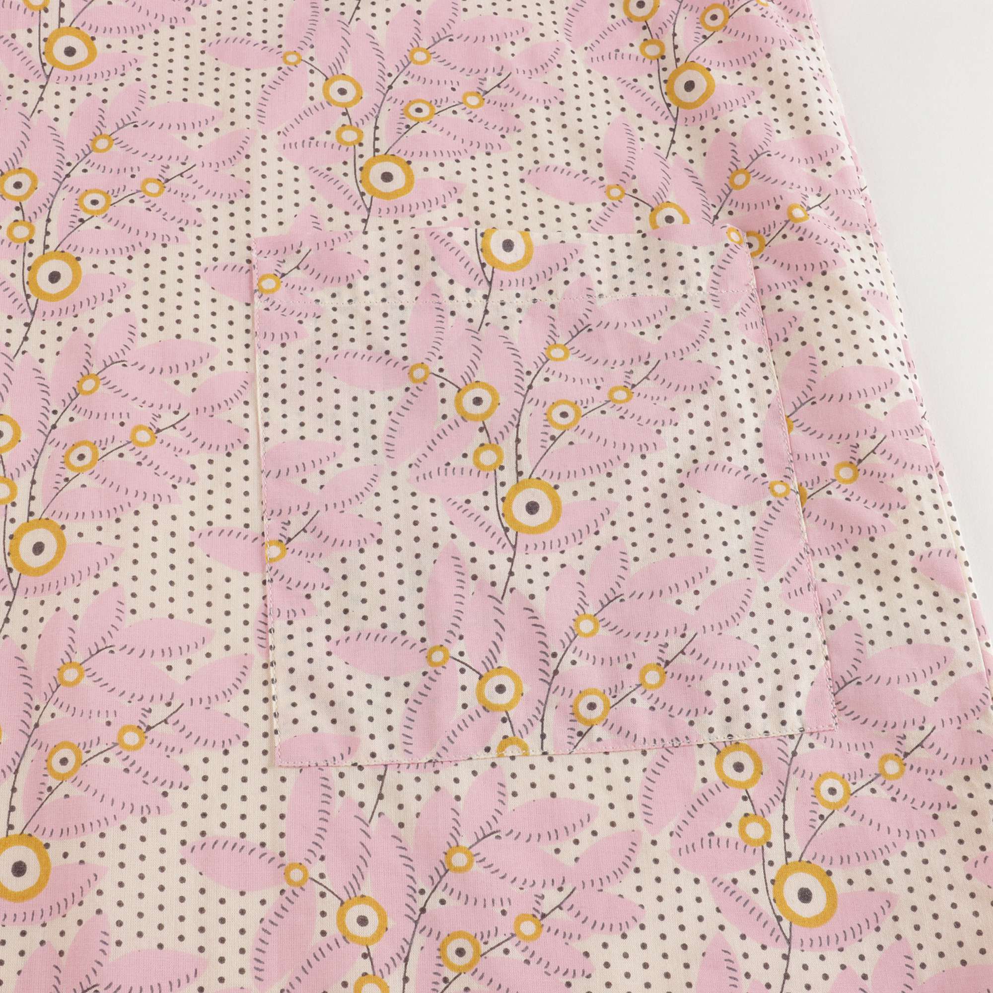 Girls Pink Flower Cotton Dress