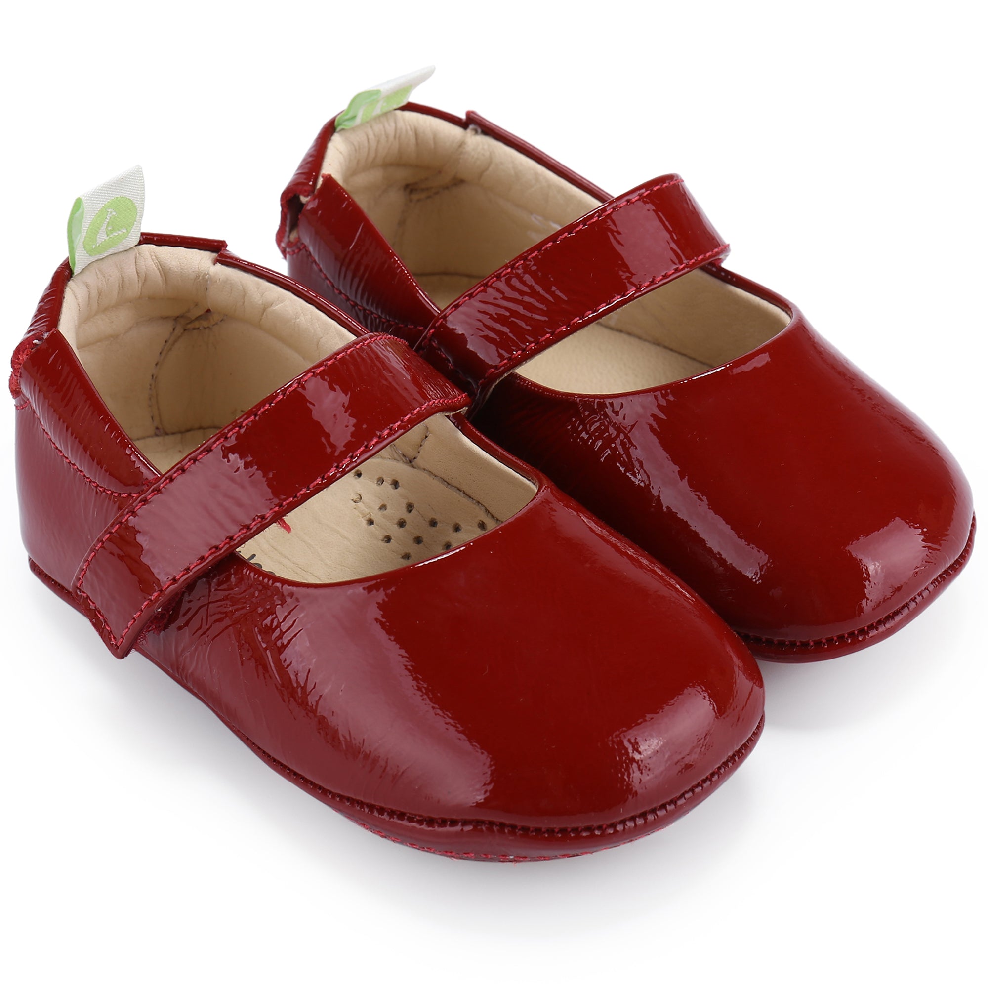 Baby Girls Red Leather Shoes