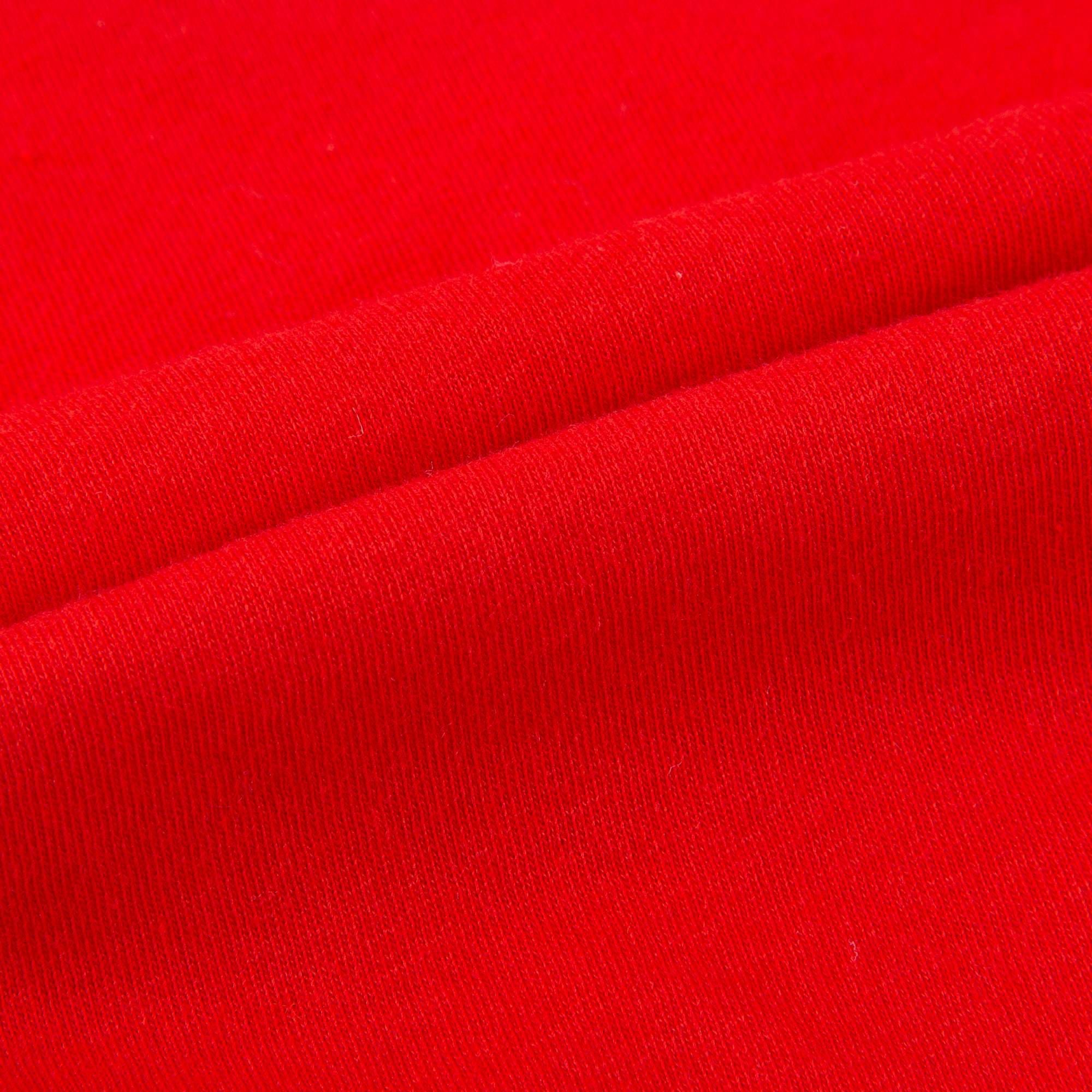 Boys Red With Patches Cotton  T-shirt
