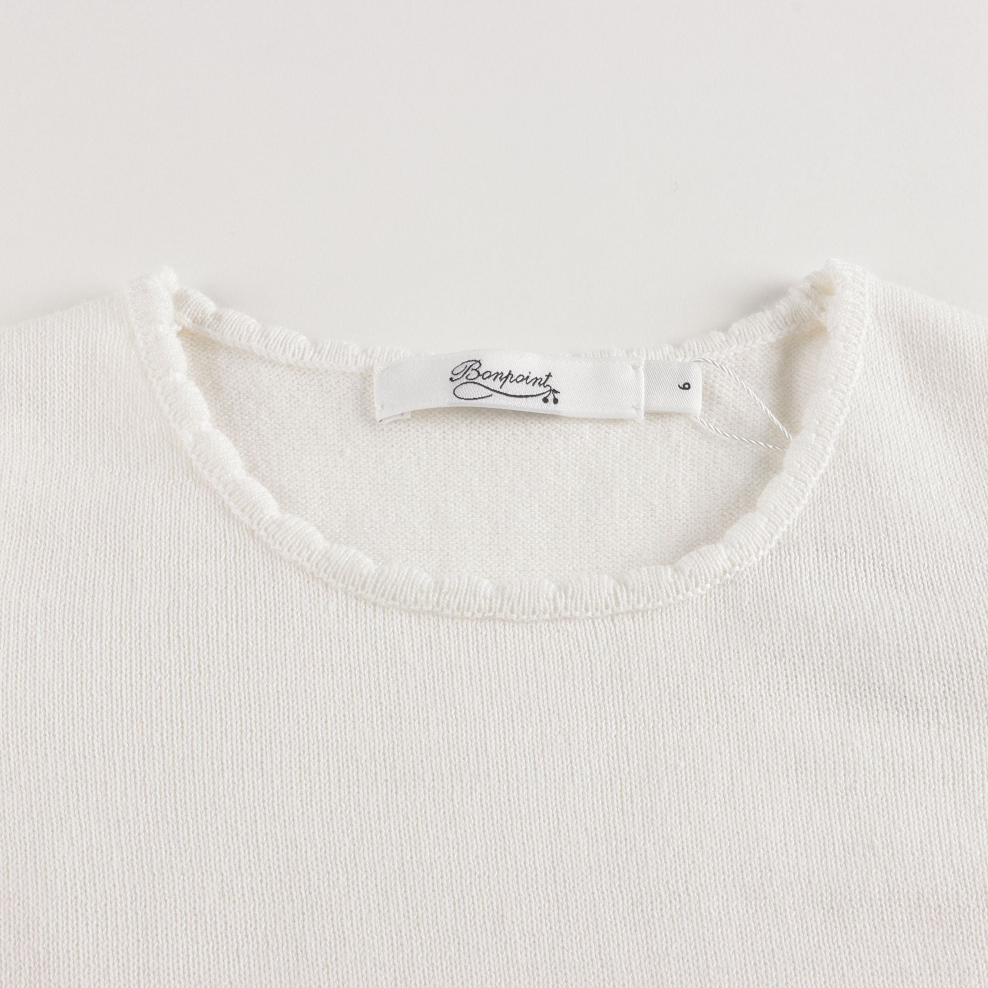 Girls White Logo Knit Vest