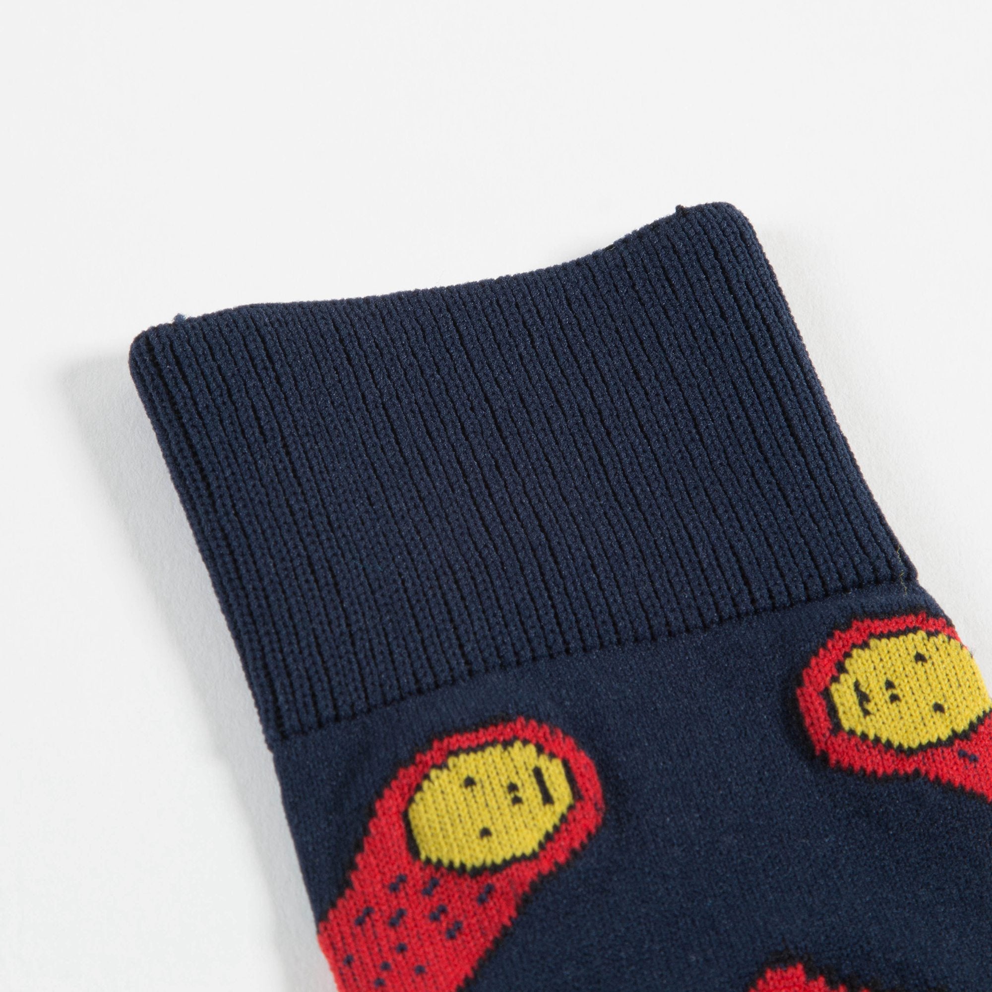 Girls Navy Blue Cotton Socks