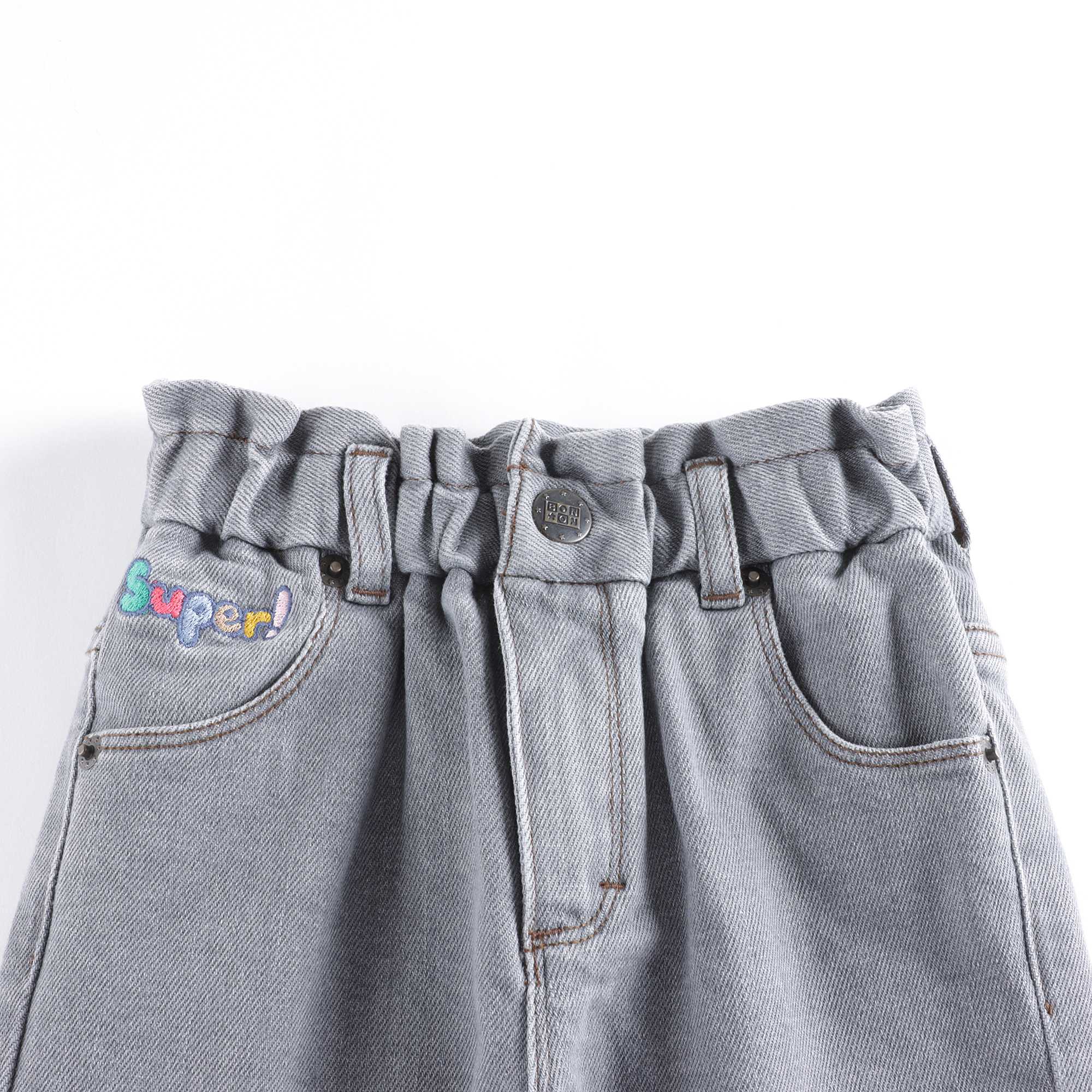 Girls Light Blue Denim Trousers