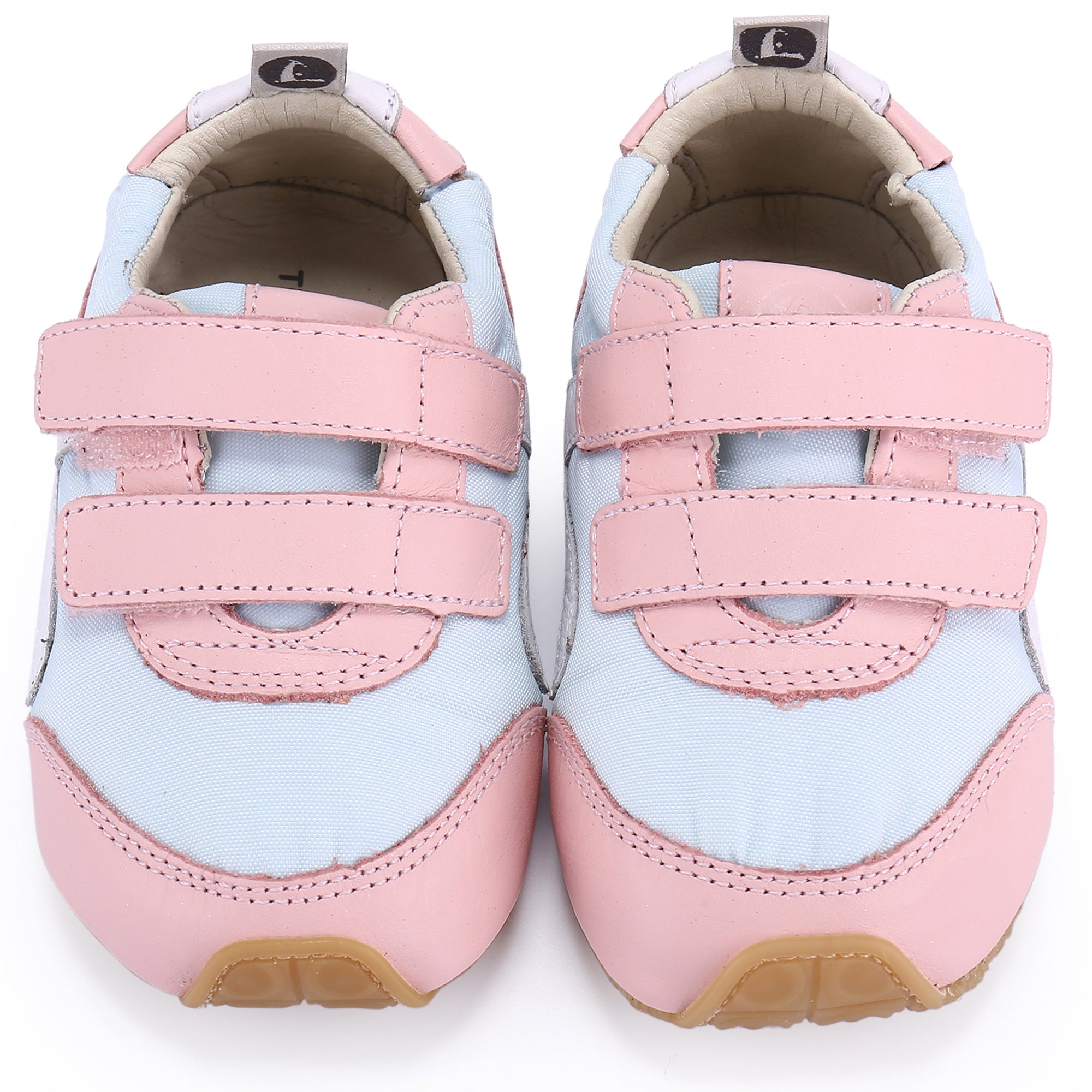 Baby Girls Pink & Blue Leather Shoes