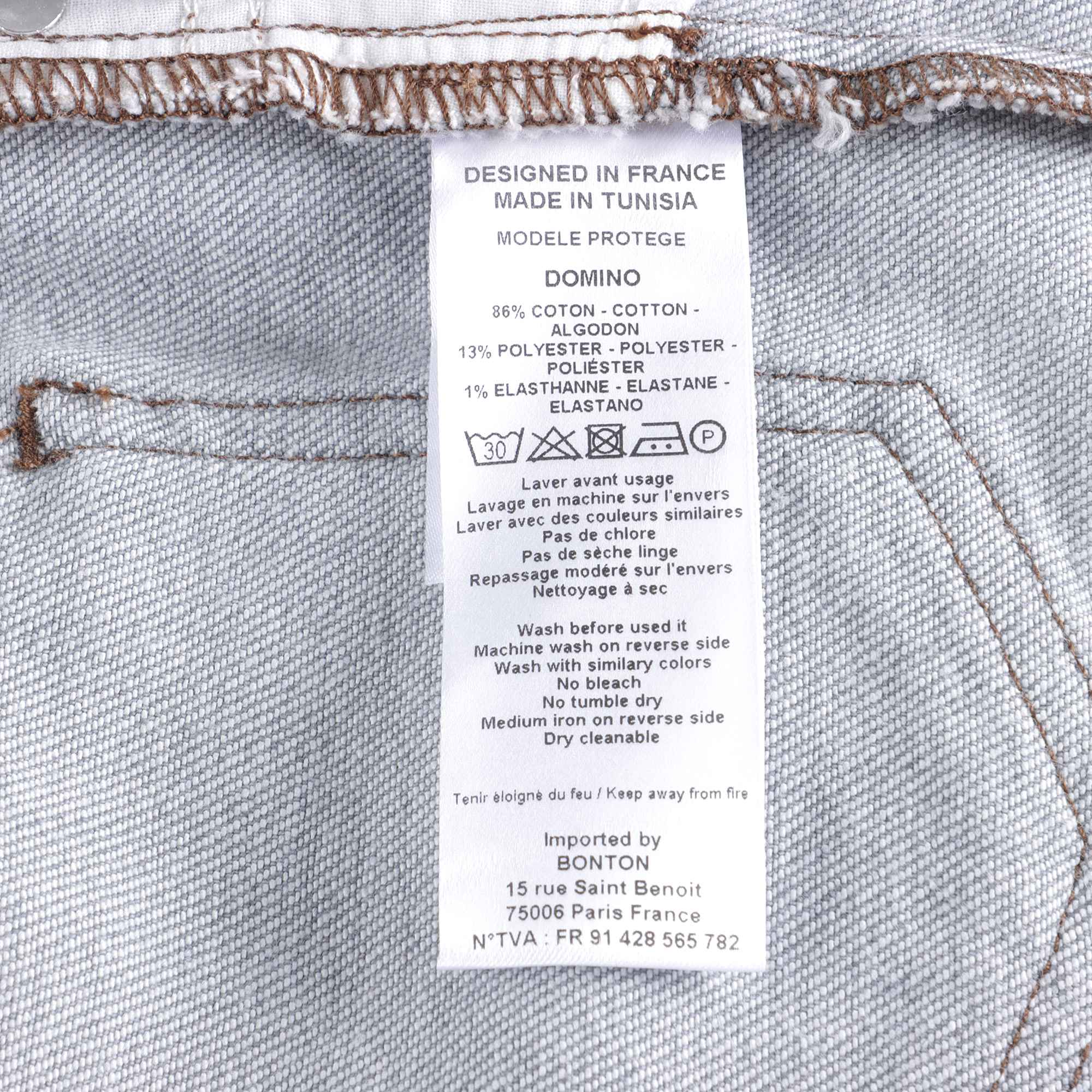 Girls Light Blue Denim Trousers