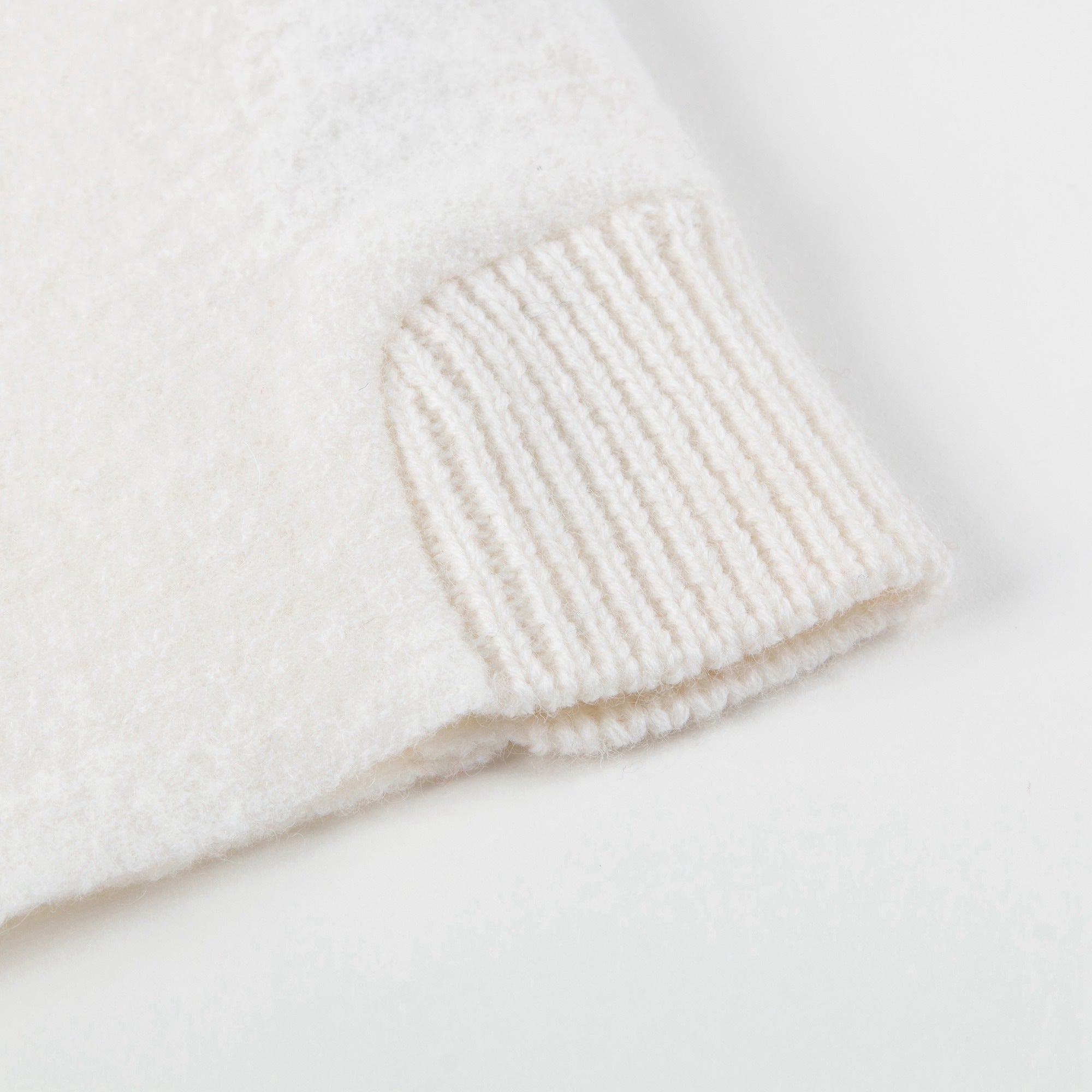 Girls White & Red Wool Sweater