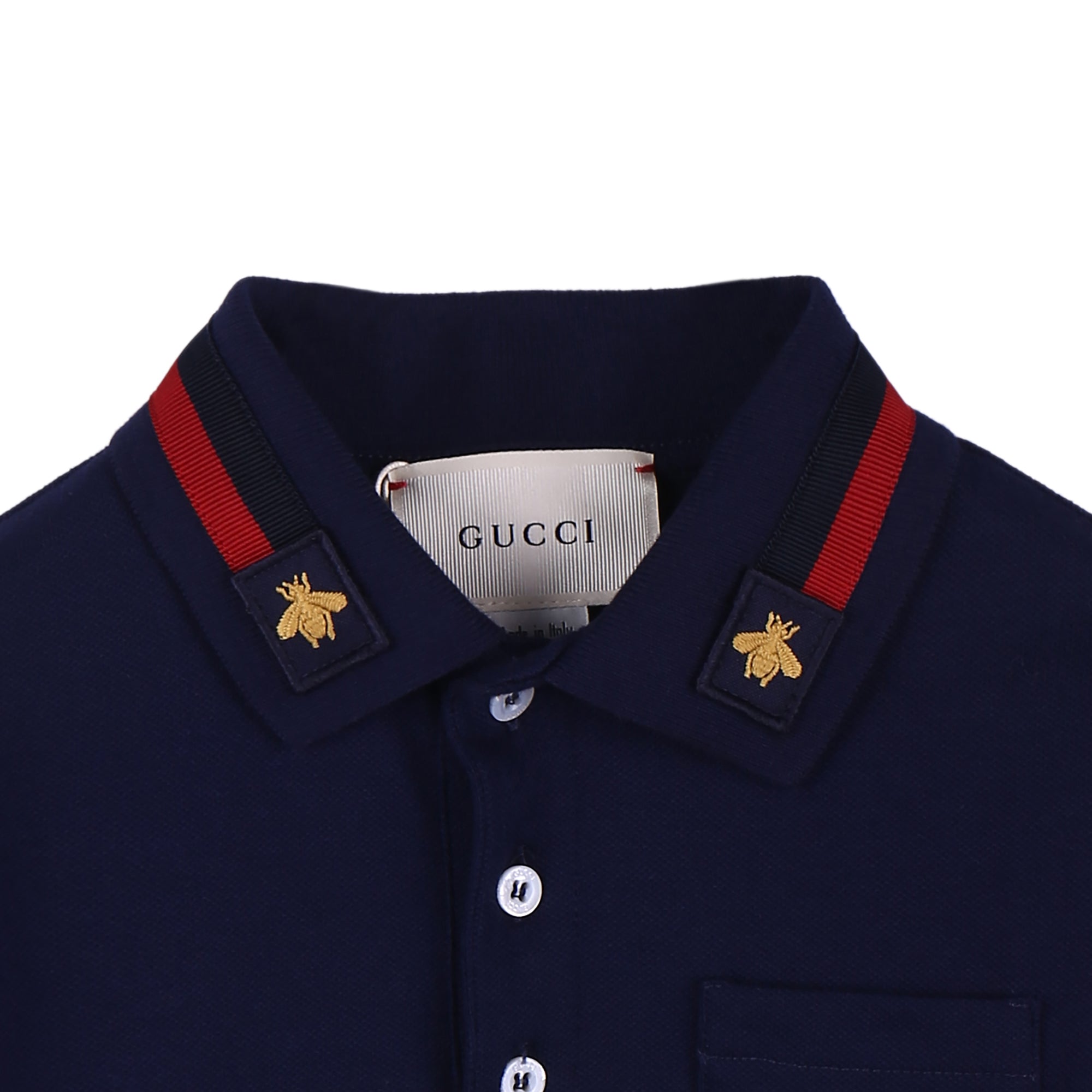 Boys Navy Blue Cotton Polo Shirt