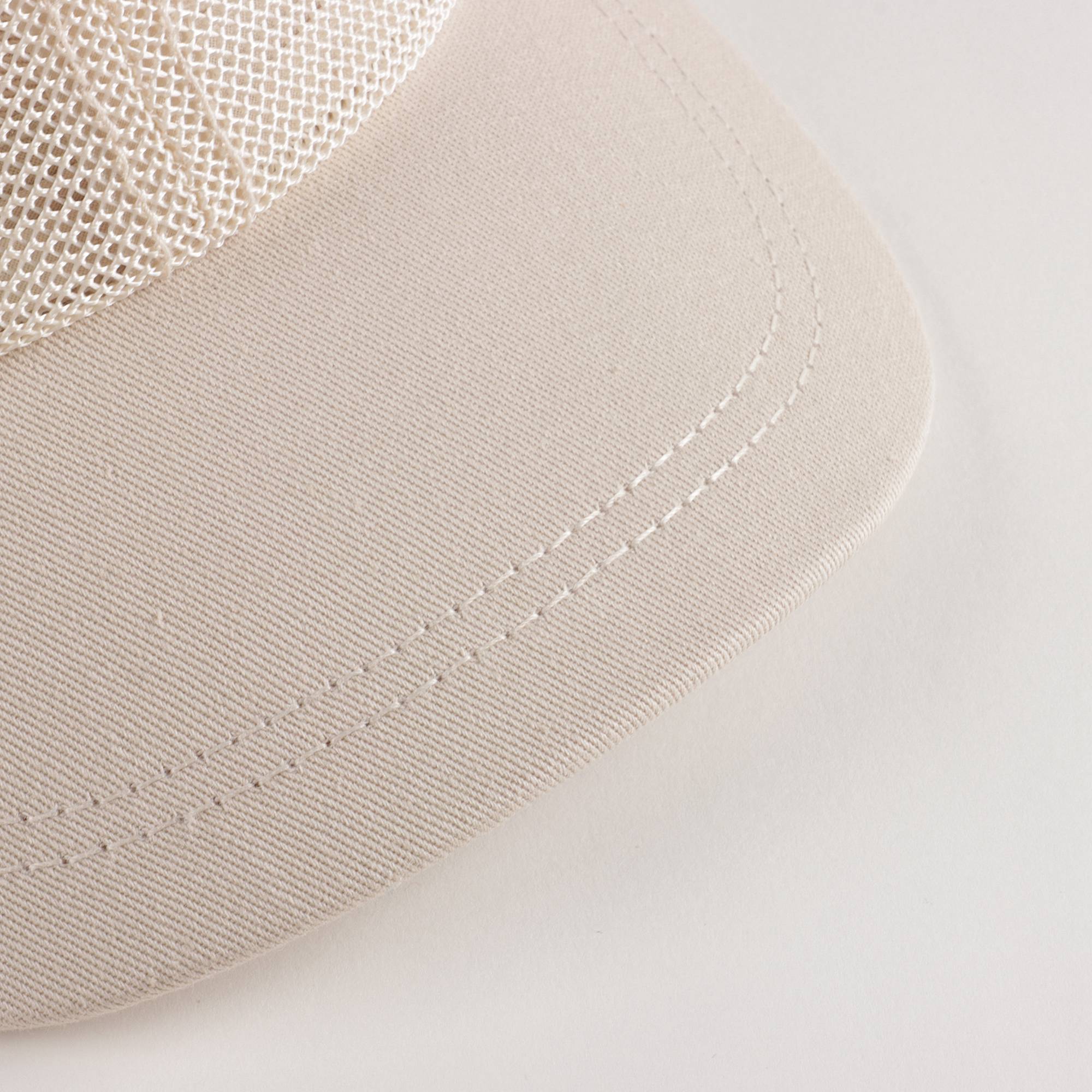 Girls Beige Mesh Logo Cap
