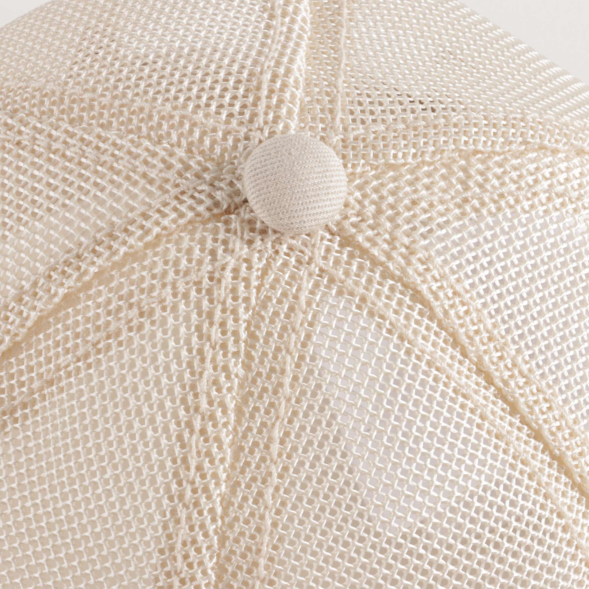 Girls Beige Mesh Logo Cap