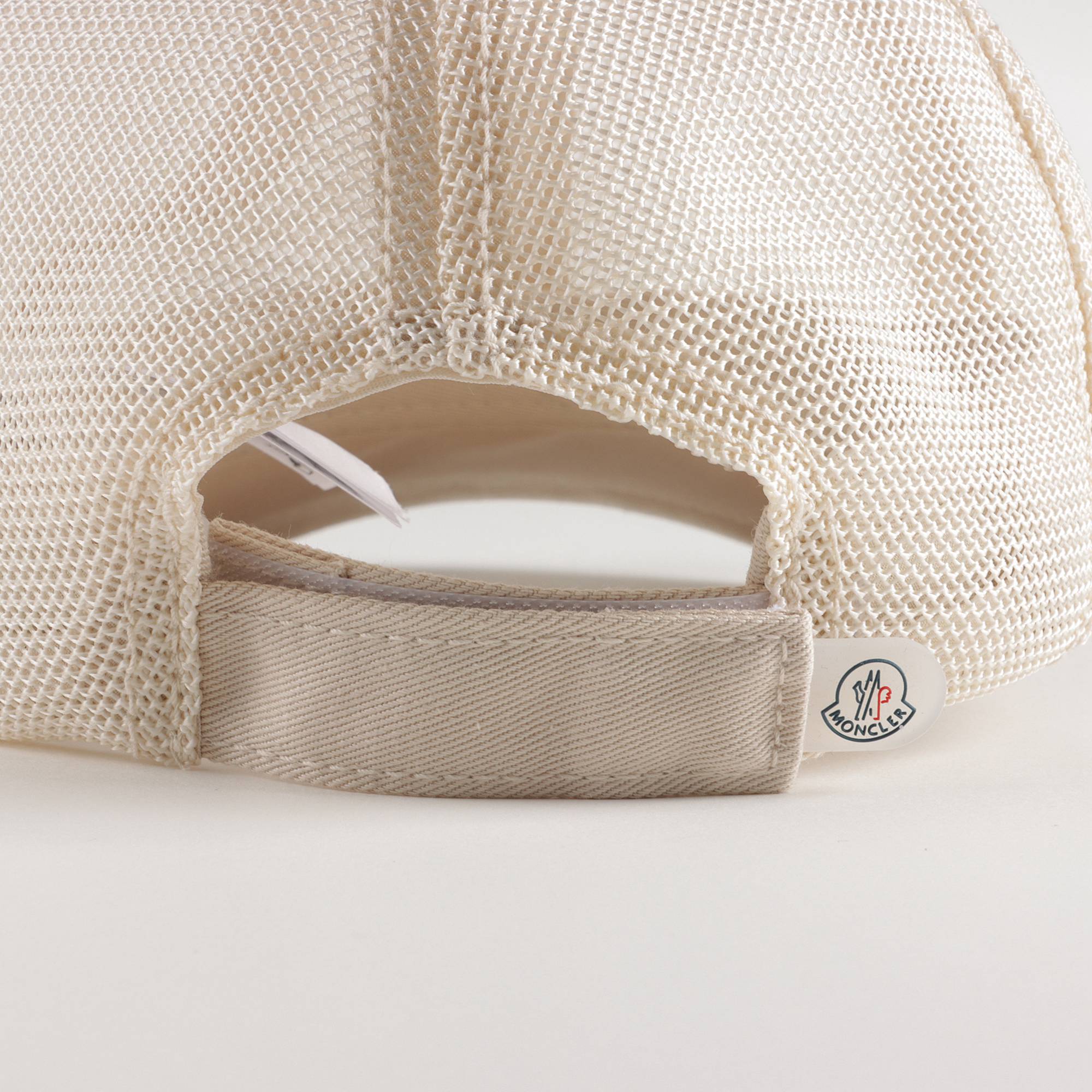 Girls Beige Mesh Logo Cap