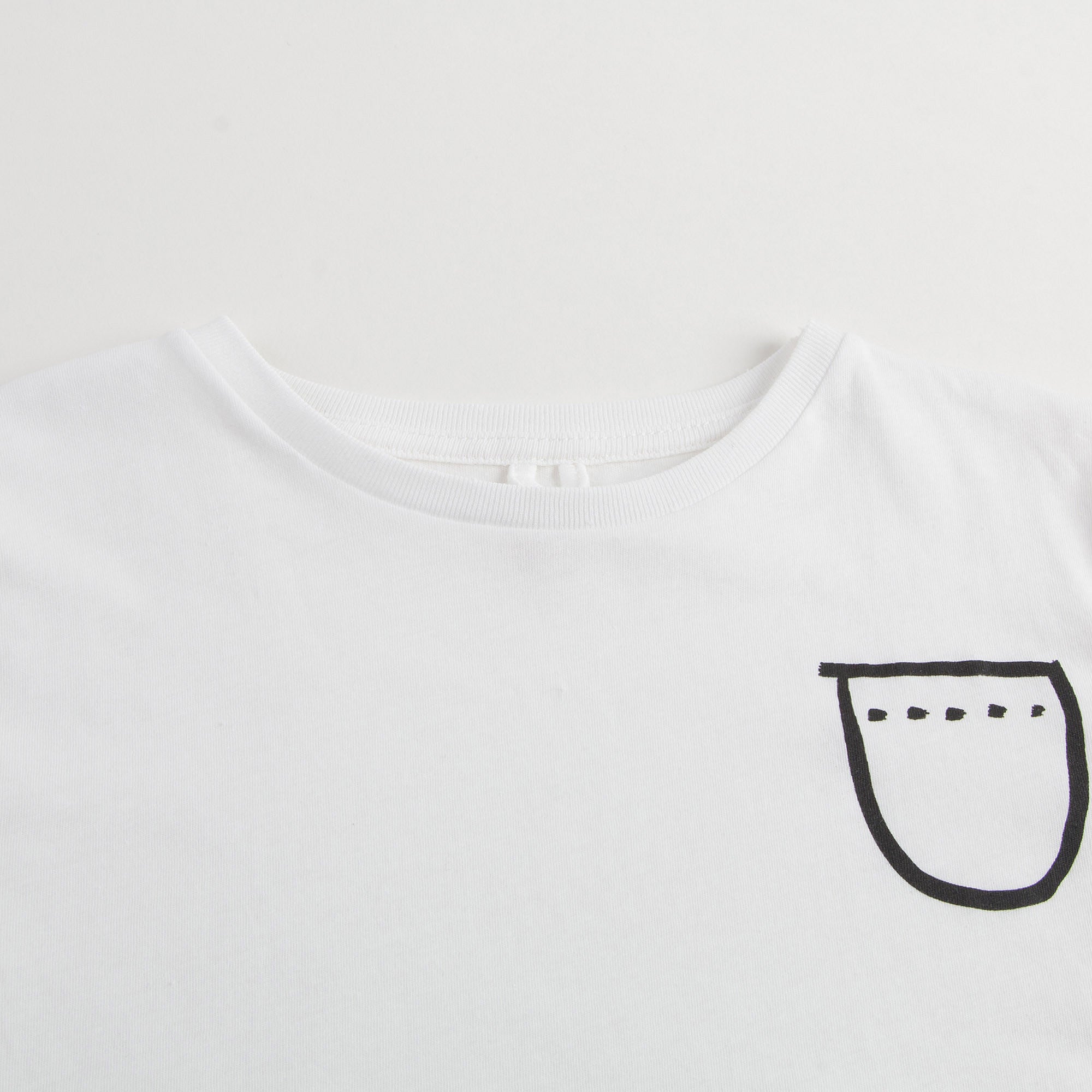 Girls White & Black Piano Print Plum T-shirt - CÉMAROSE | Children's Fashion Store - 4