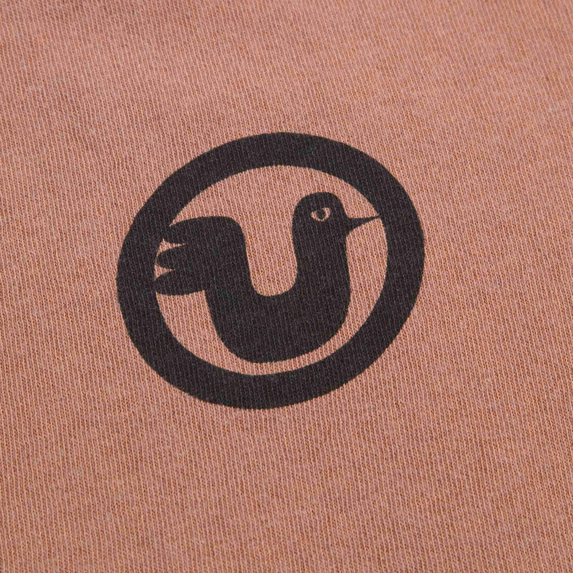 Girls Brown Bird Cotton T-shirt