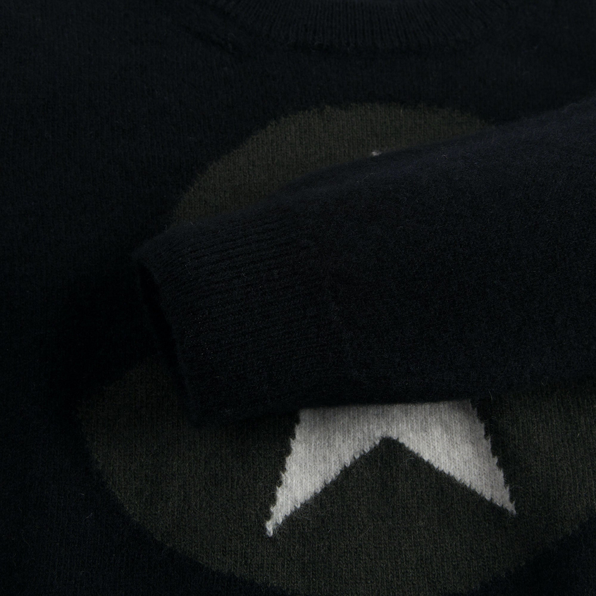 Baby Girls Black Knitted Sweater With White Star Trims - CÉMAROSE | Children's Fashion Store - 5