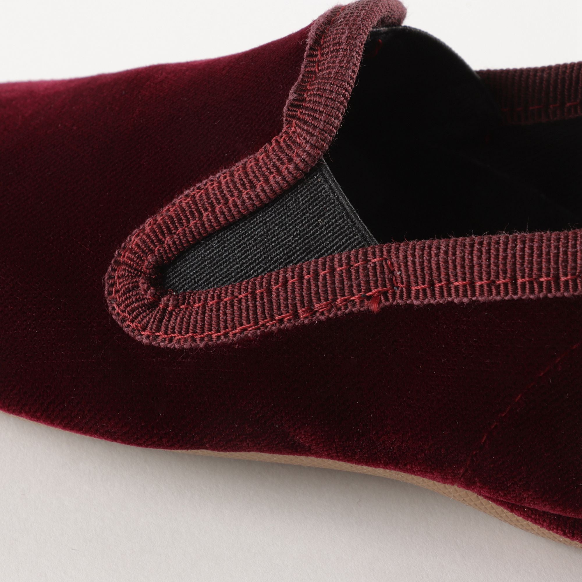 Girls Wine Red Velvet Shoes