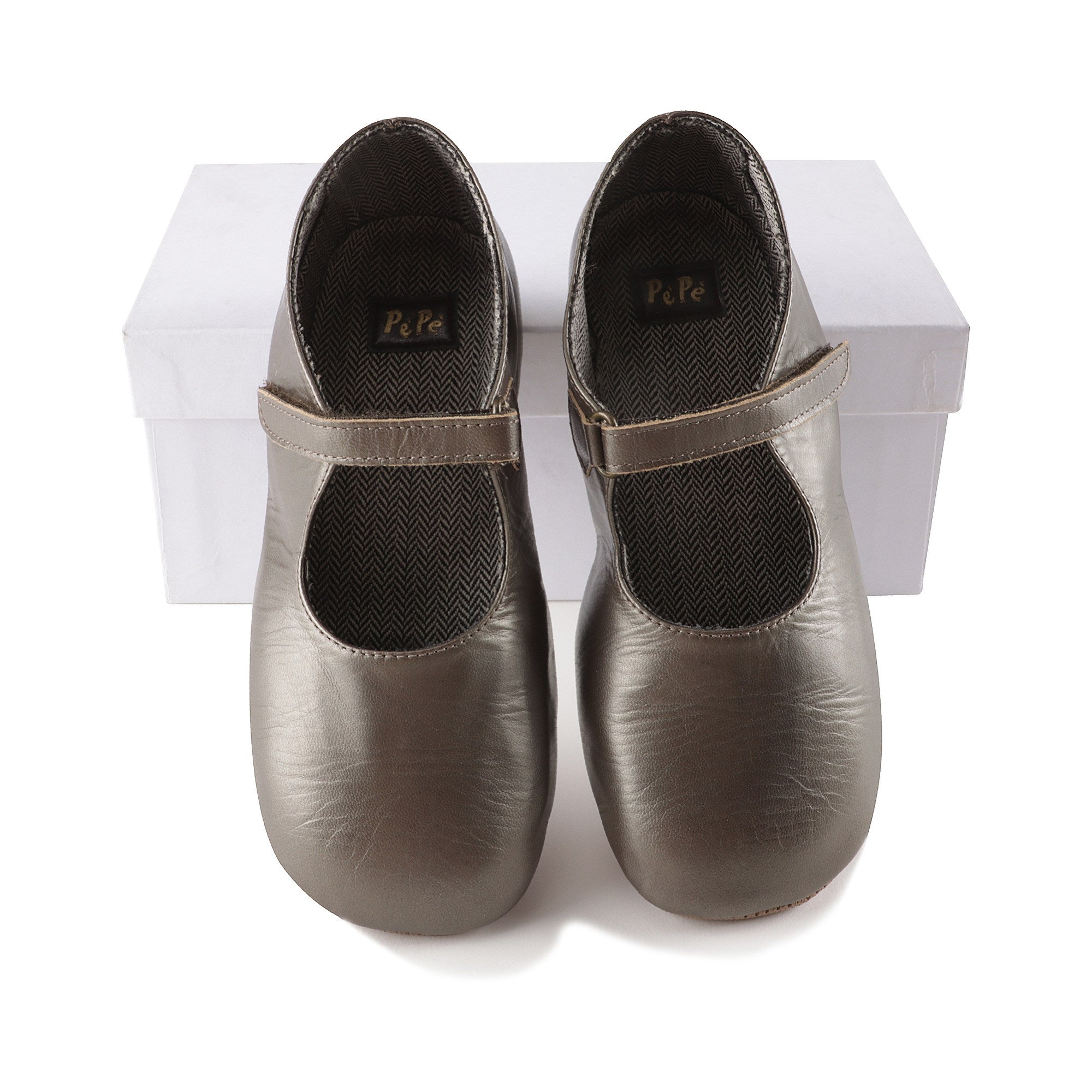 Girls Dark Grey Flats