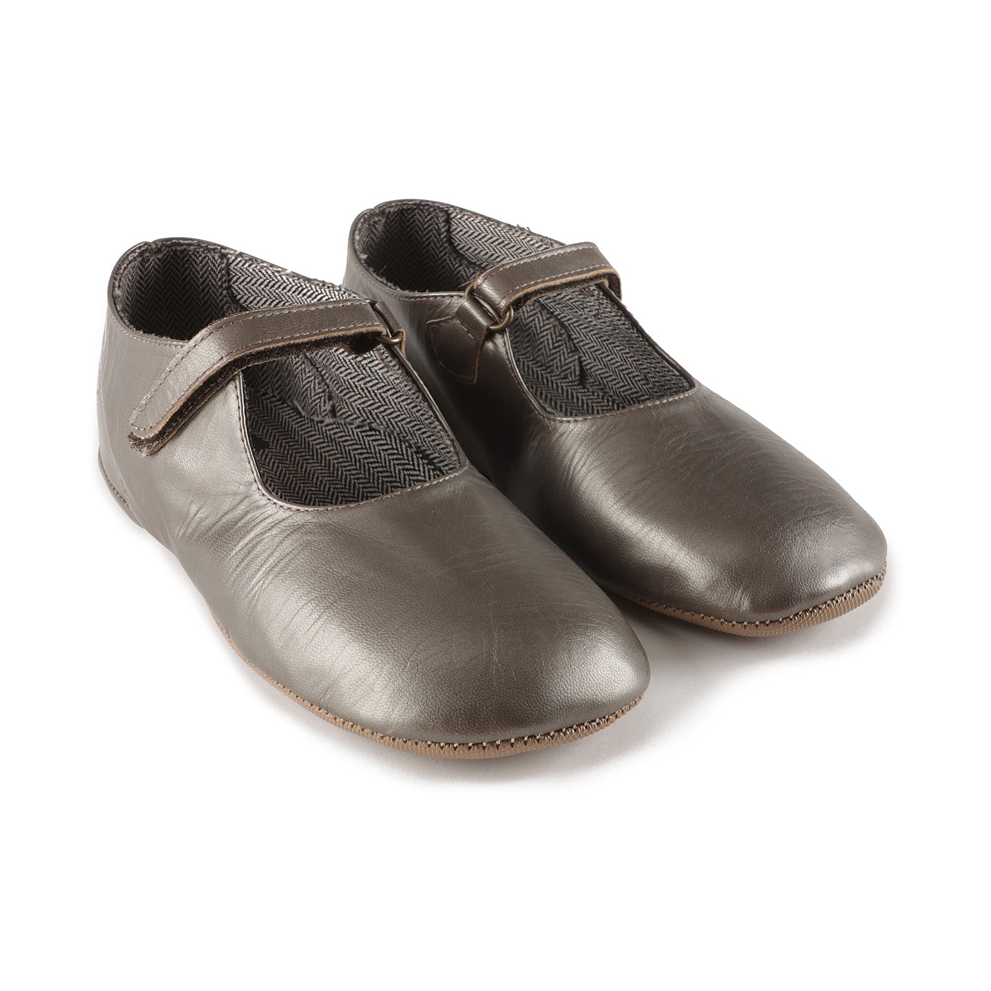 Girls Dark Grey Flats
