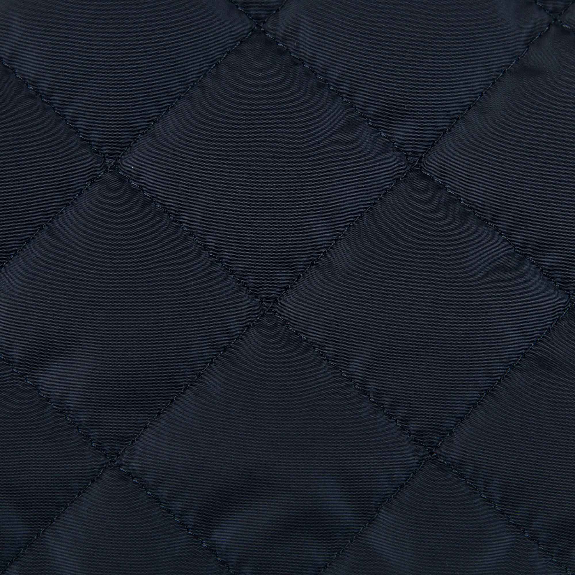 Baby Girls Navy Blue Quilted Coat