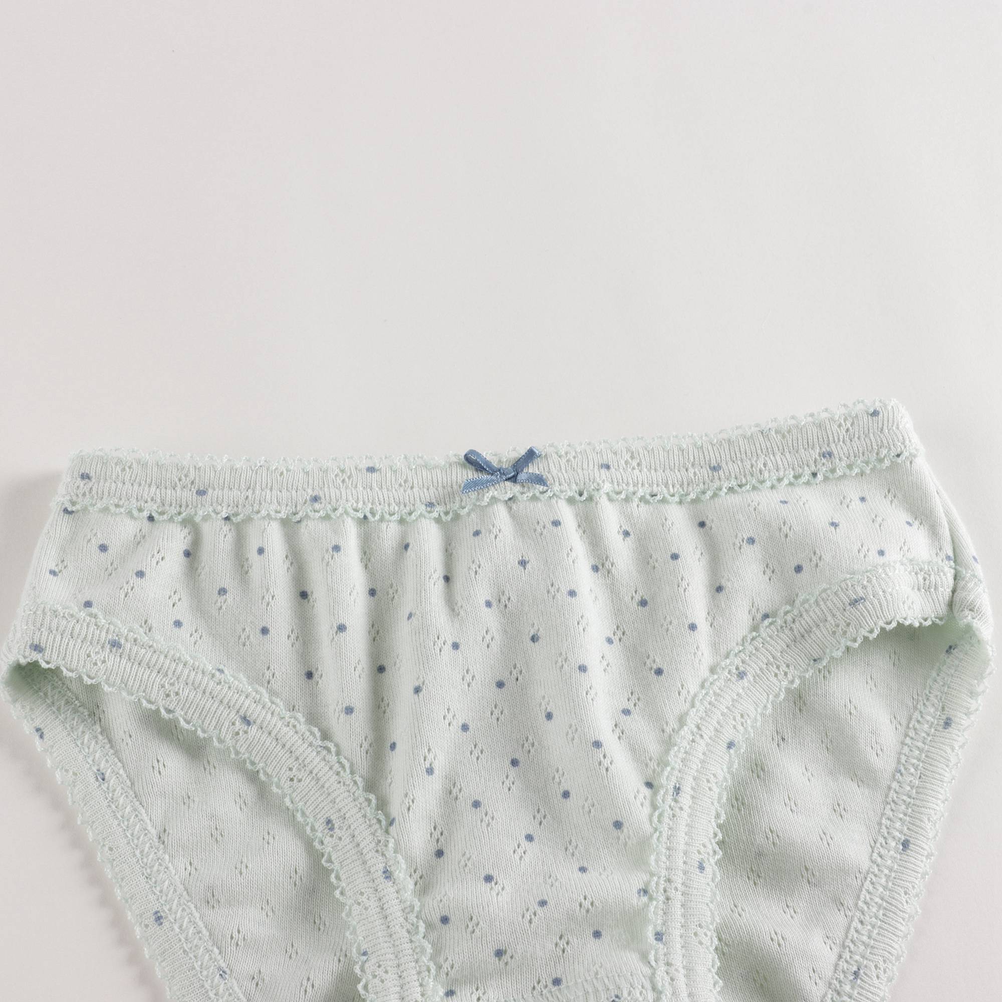 Girls Multicolor Dots Cotton Underwear Set (3 Pack)