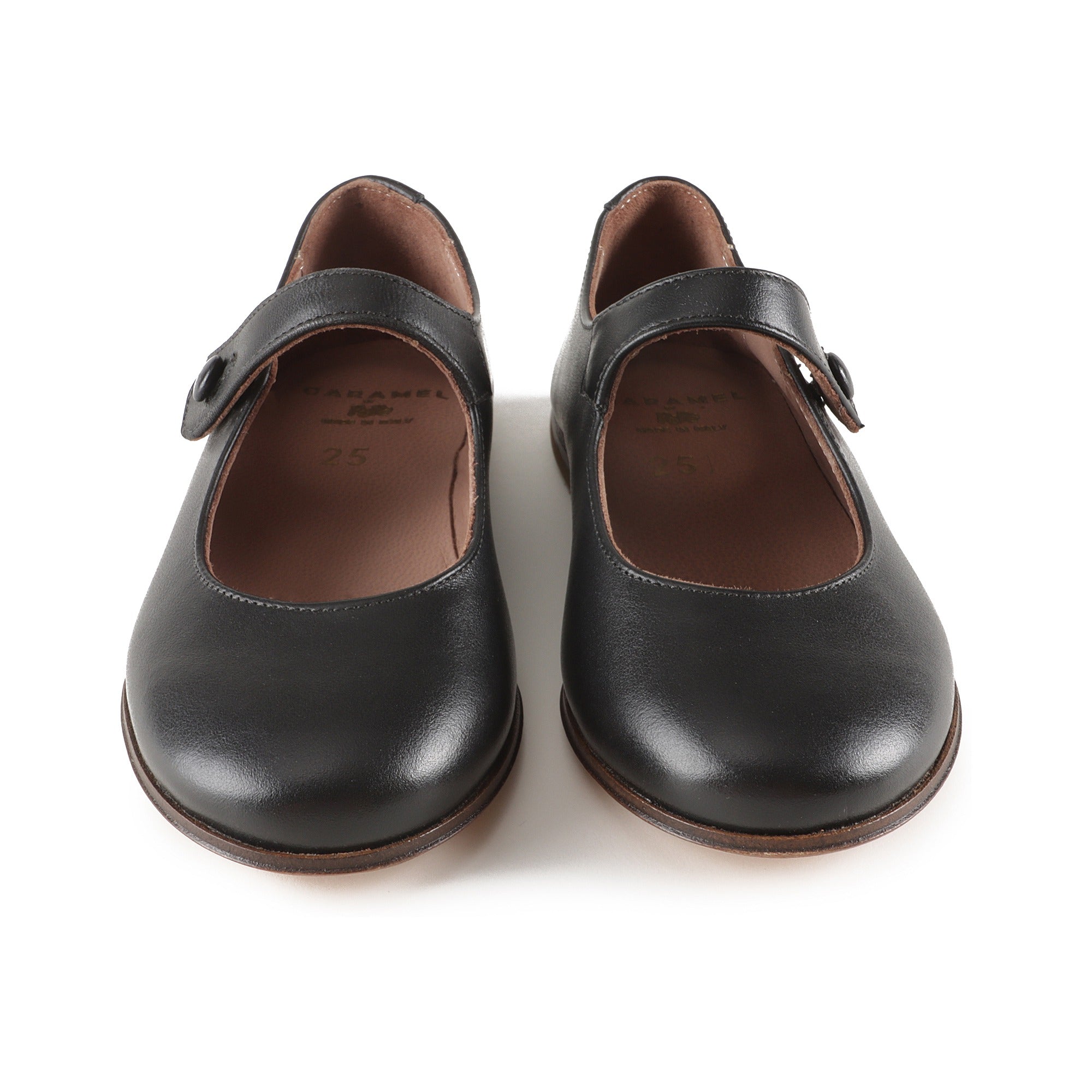Girls Black Leather Shoes
