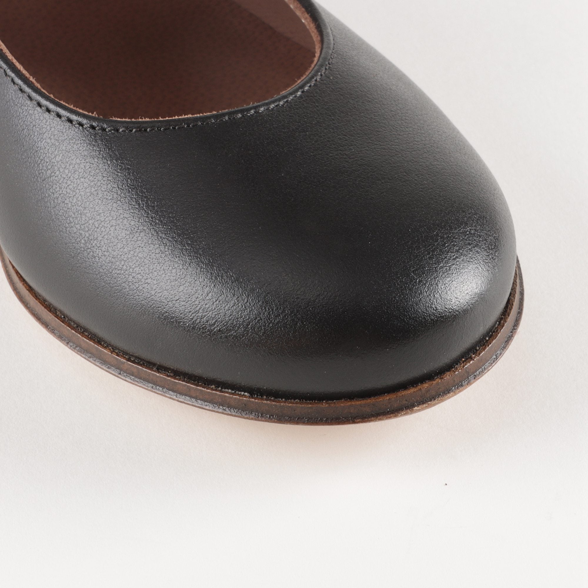Girls Black Leather Shoes