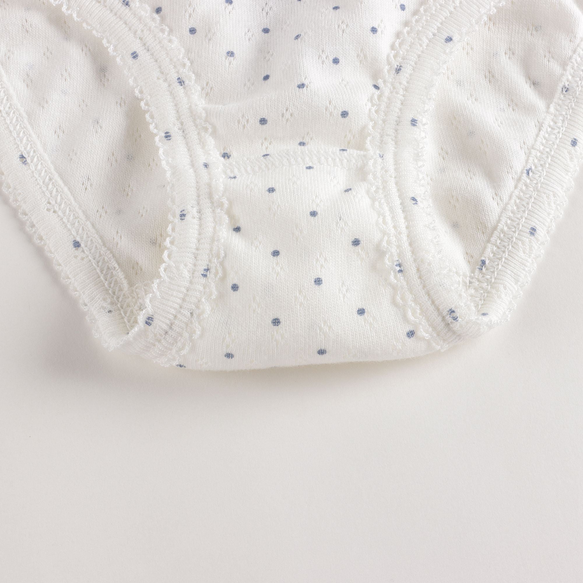 Girls Multicolor Dots Cotton Underwear Set (3 Pack)