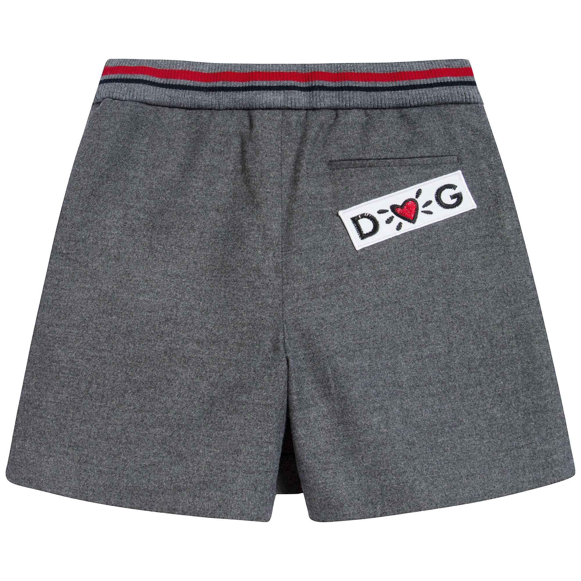 Girls Melange Grey Shorts
