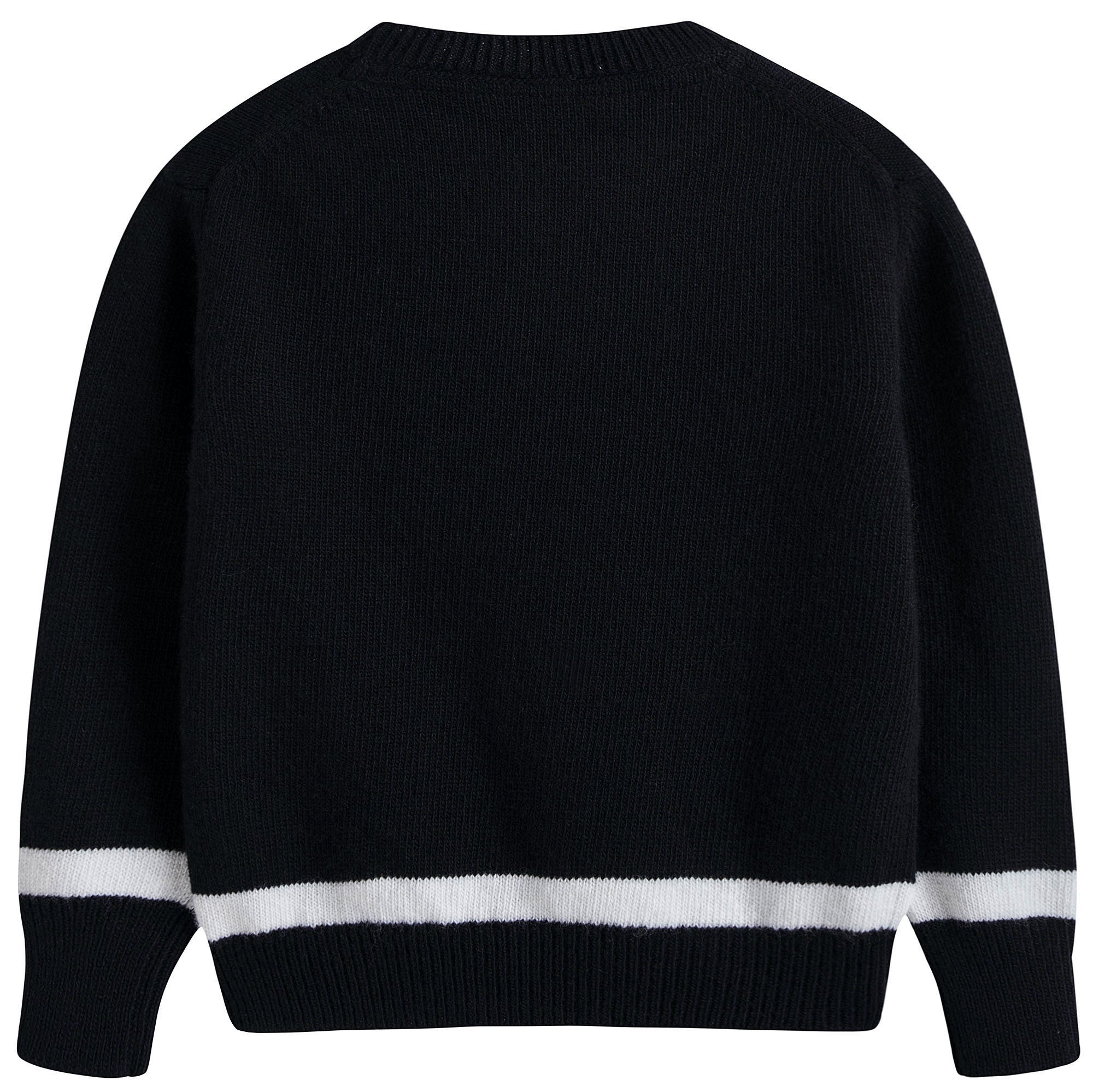 Girls Navy Blue Wool Knitted Sweater