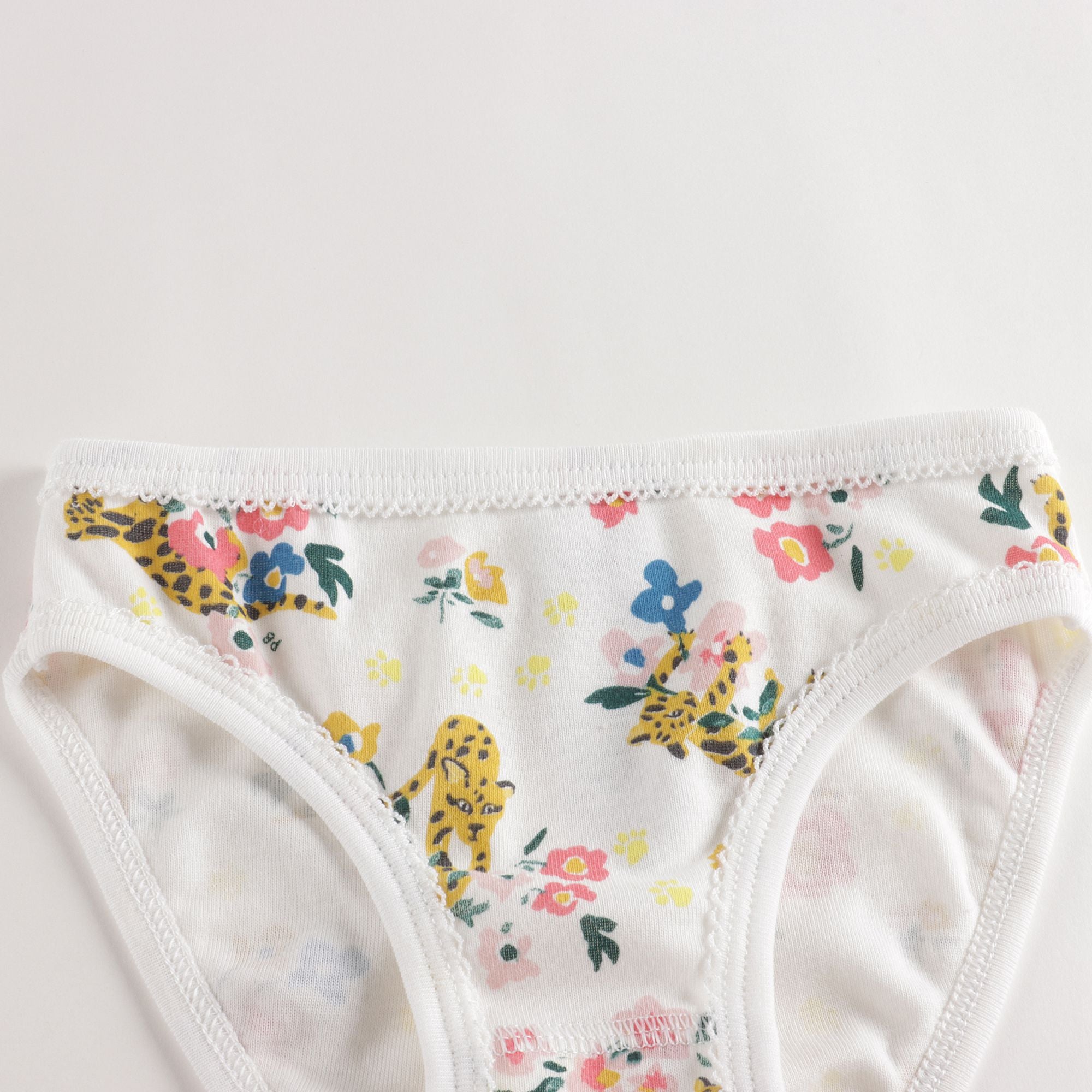Girls Multicolor Cotton Underwear Set (5 Pack)