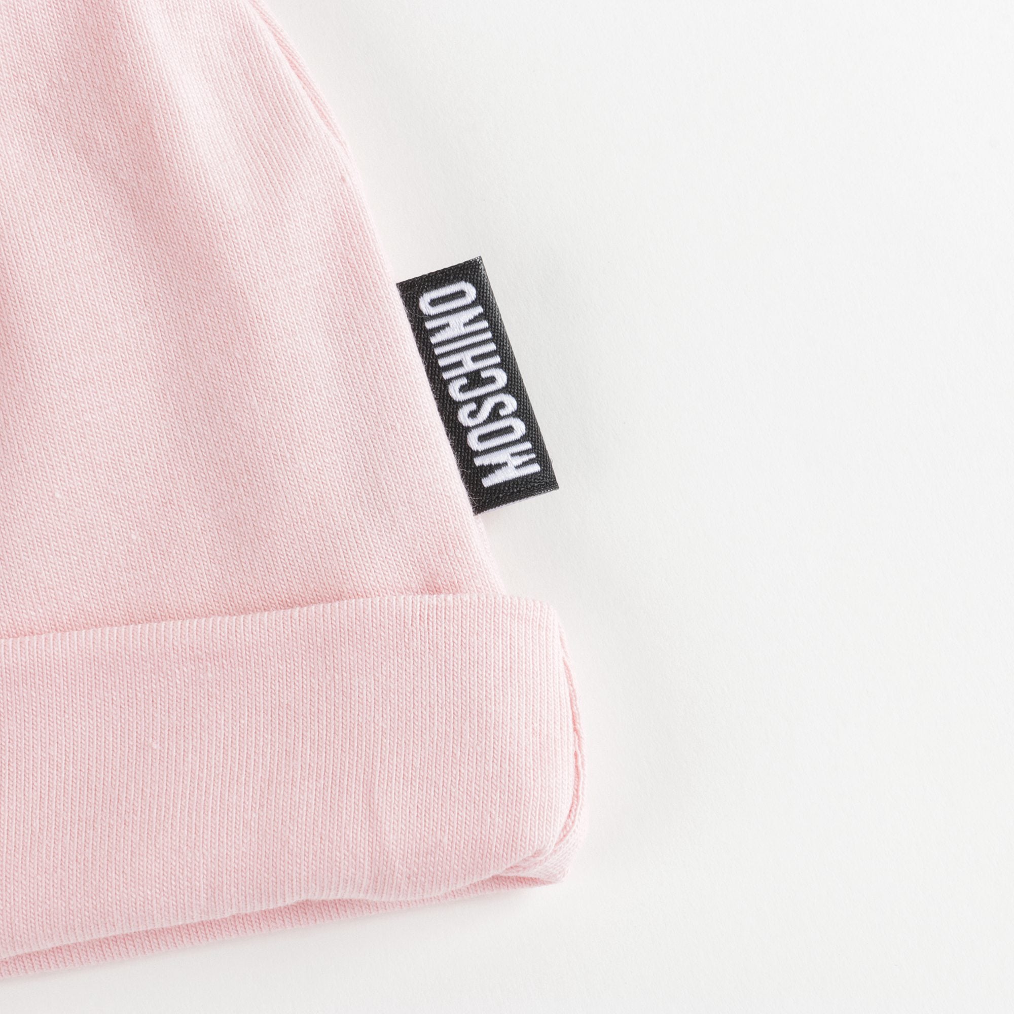 Girls Pink Logo Cotton Hat