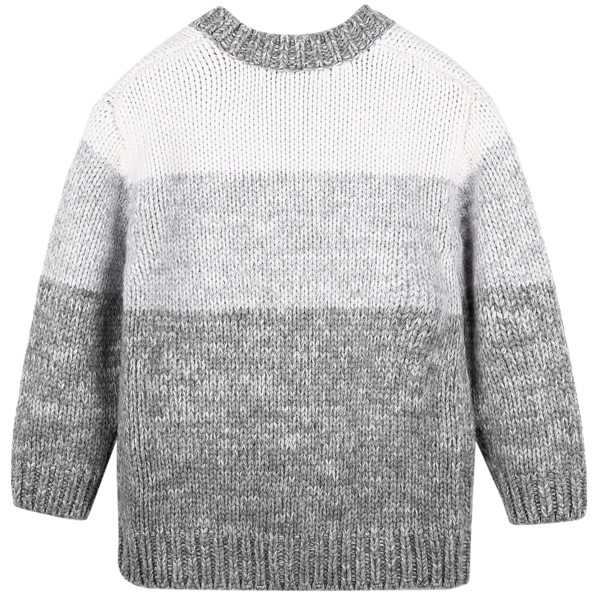 Girls Grey Wool Cardigan