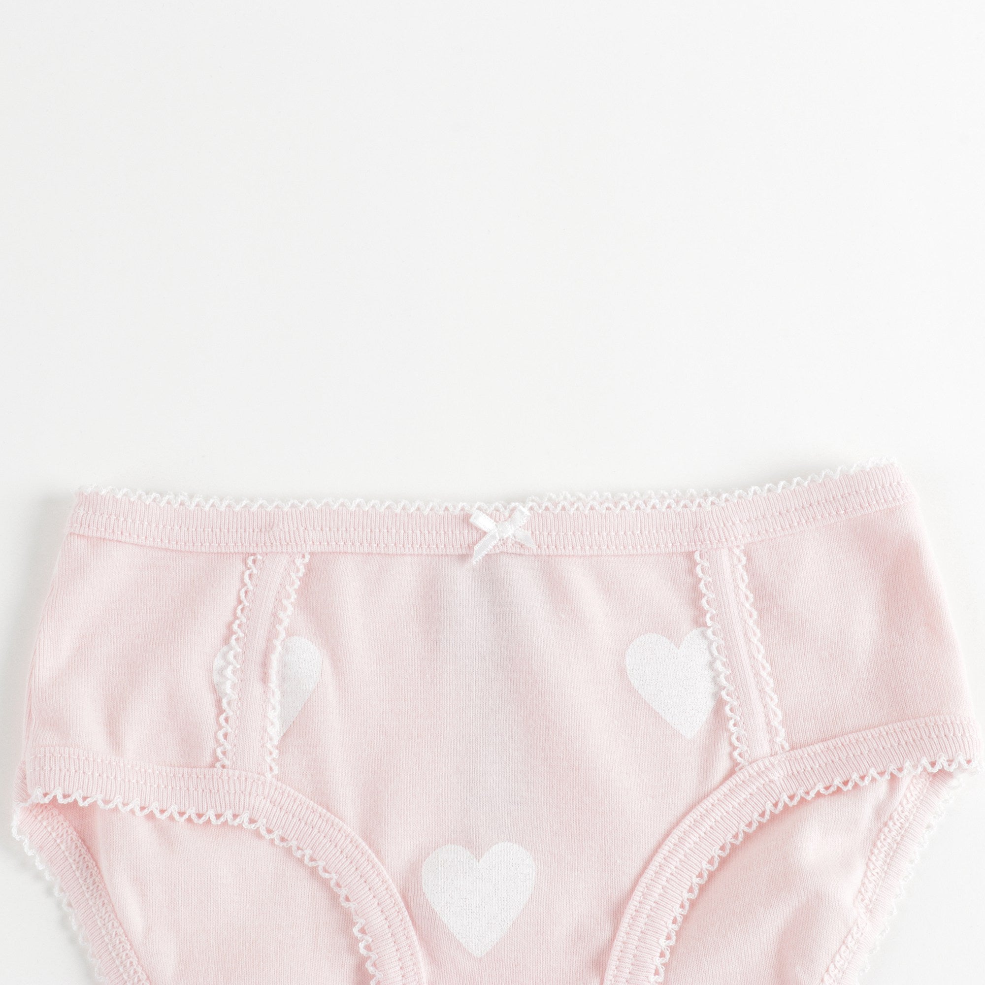 Girls Multicolor Hearts Underwear Set ( 3 Pieces )