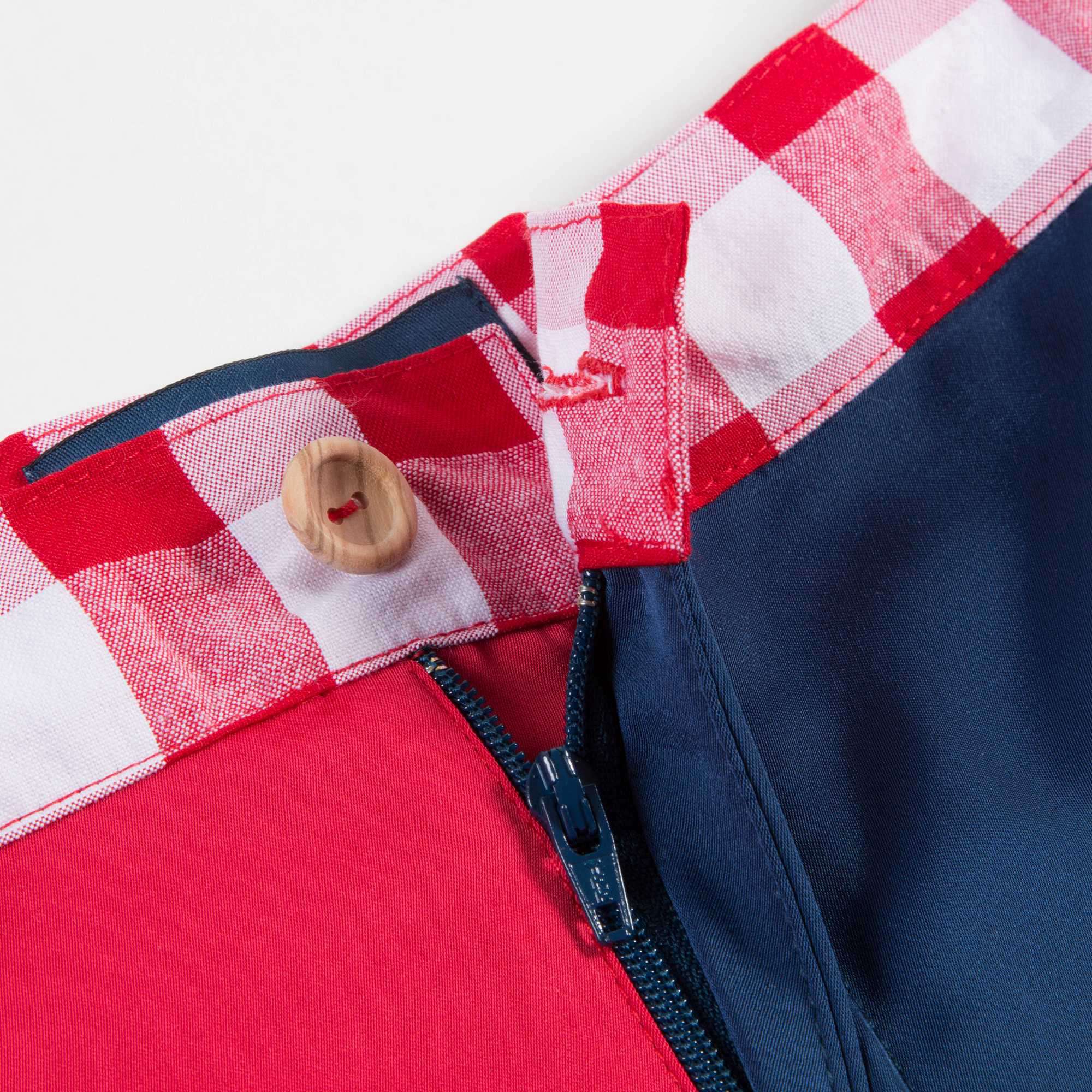 Girls  Red  &  Blue  Tao  Bust   Cotton   Shorts