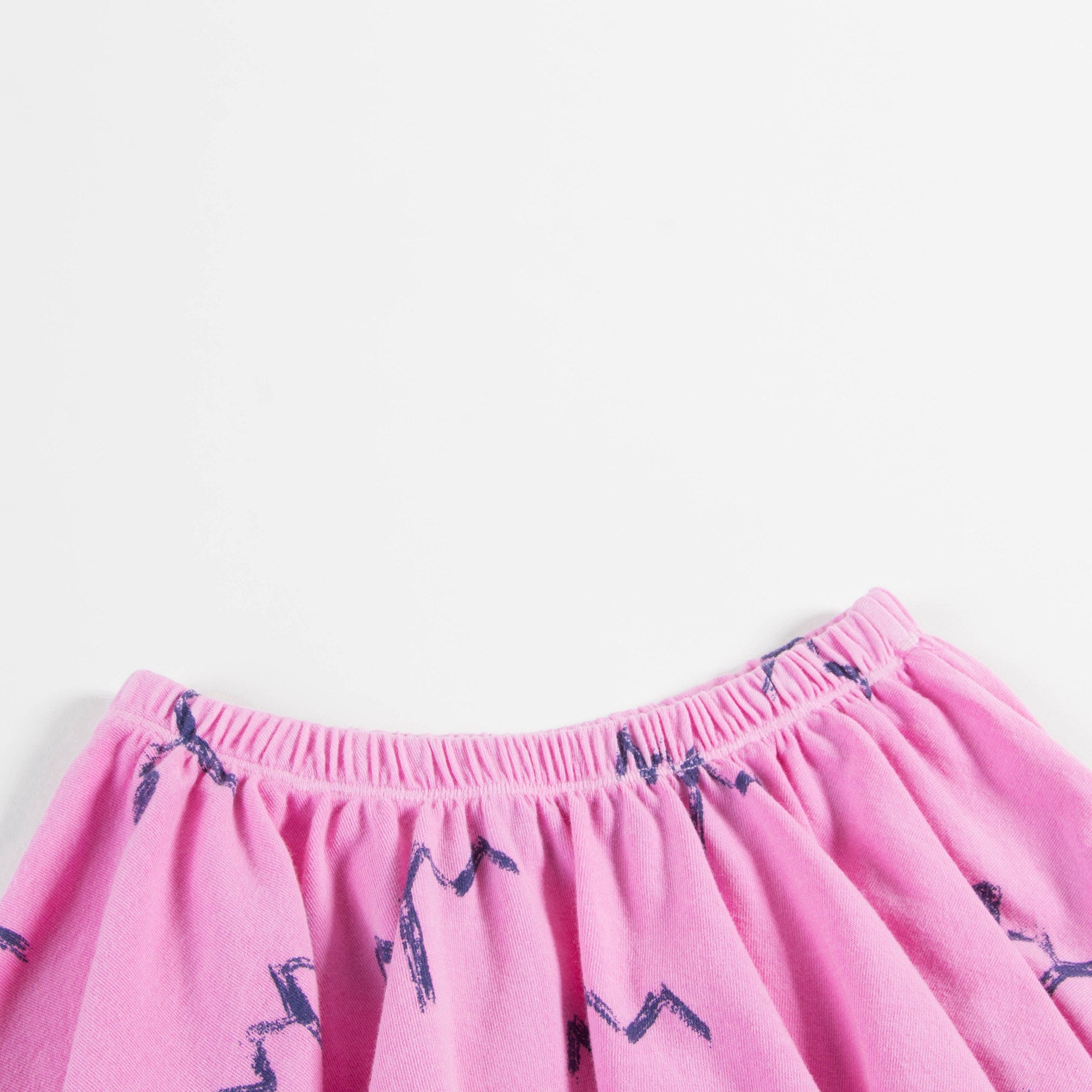 Girls Fuchsia Trees Cotton Skirts