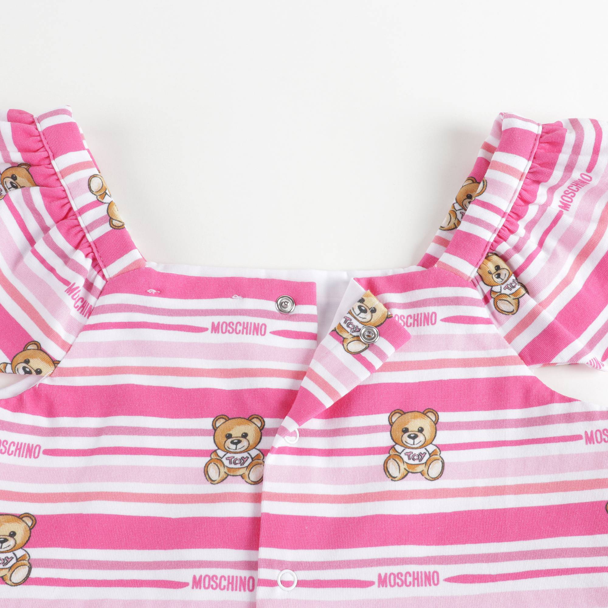 Baby Girls Pink Stripe Dress Suit