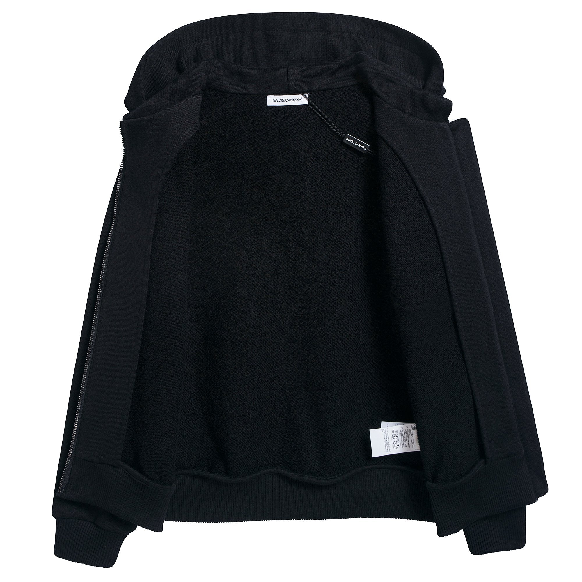 Girls & Boys Black "LOVE" Cotton Coat