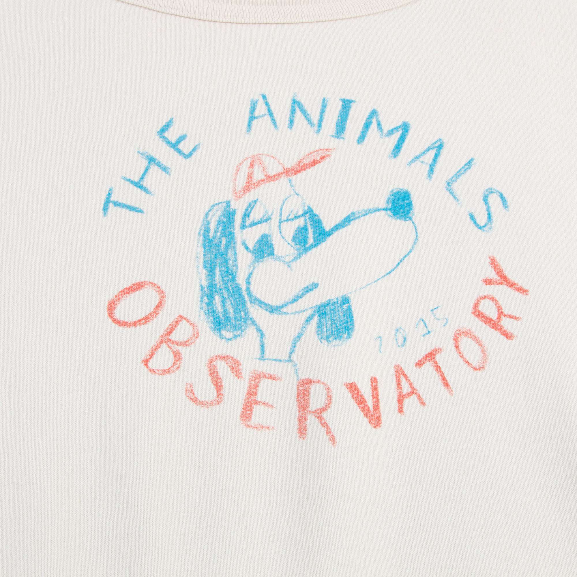Girls Raw White Dog Cotton Sweatshirt
